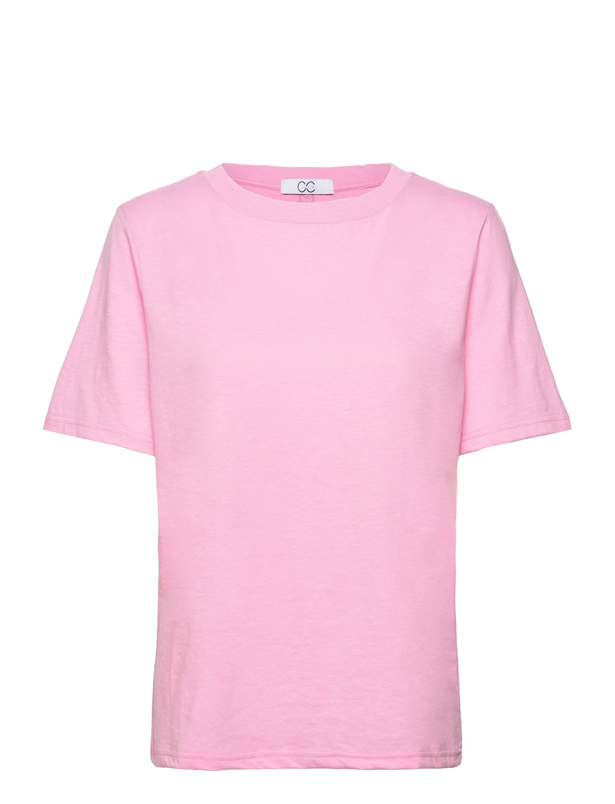 Coster Copenhagen CC Heart basic regular o-neck t-shi - T-shirts & Toppar - BABY PINK / pink/rose
