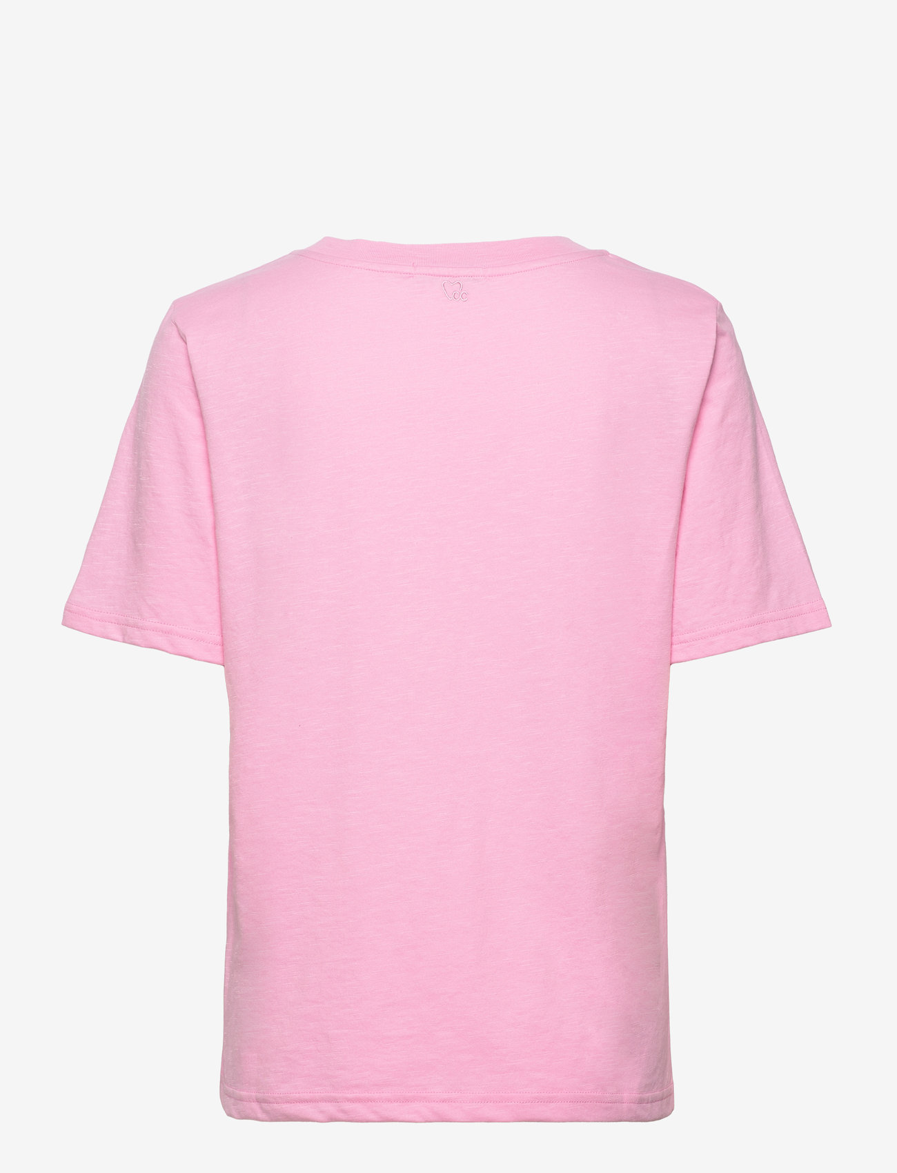 Coster Copenhagen - CC Heart basic regular o-neck t-shi - t-shirts - baby pink - 1