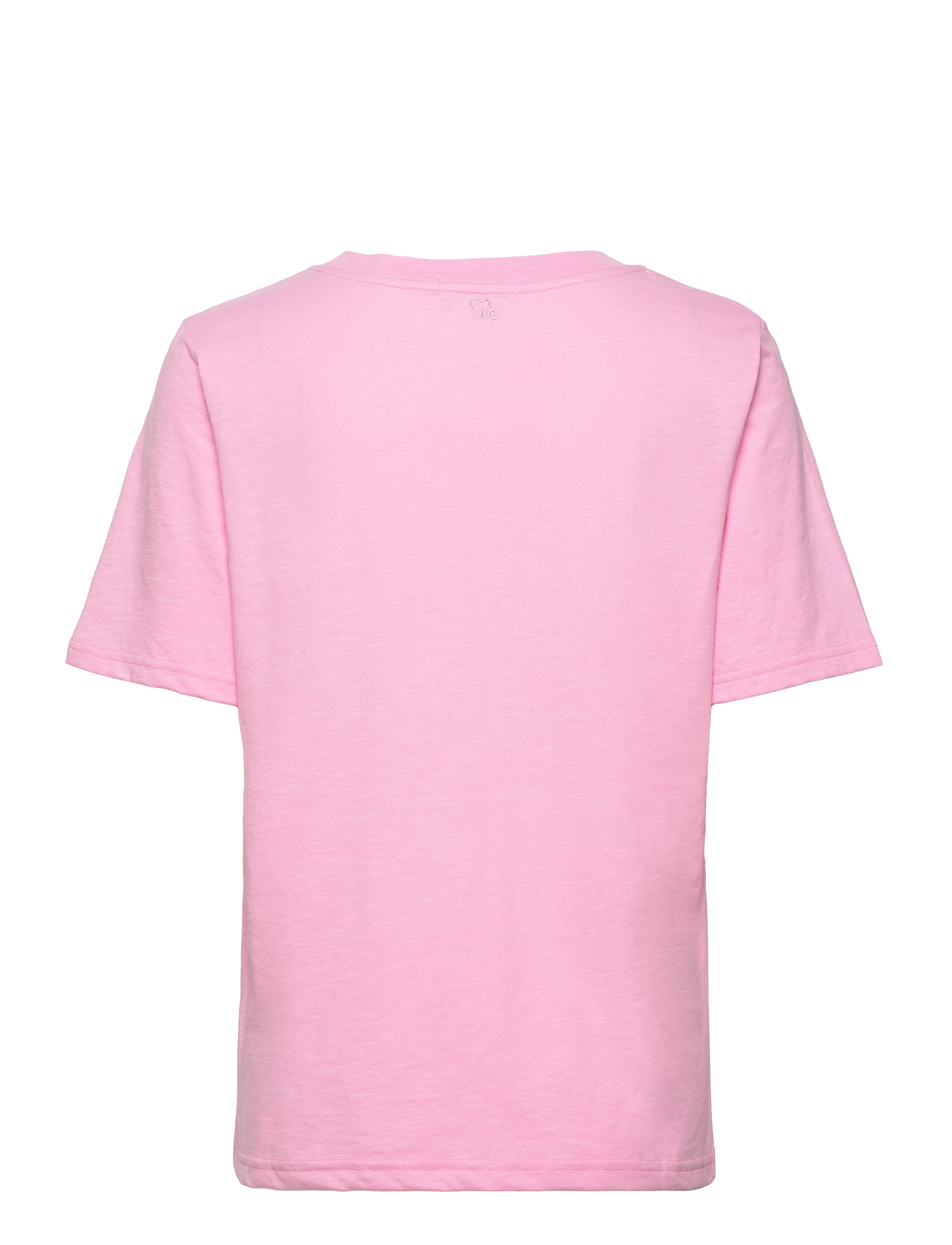 Coster Copenhagen - CC Heart basic regular o-neck t-shi - t-shirts - baby pink - 1