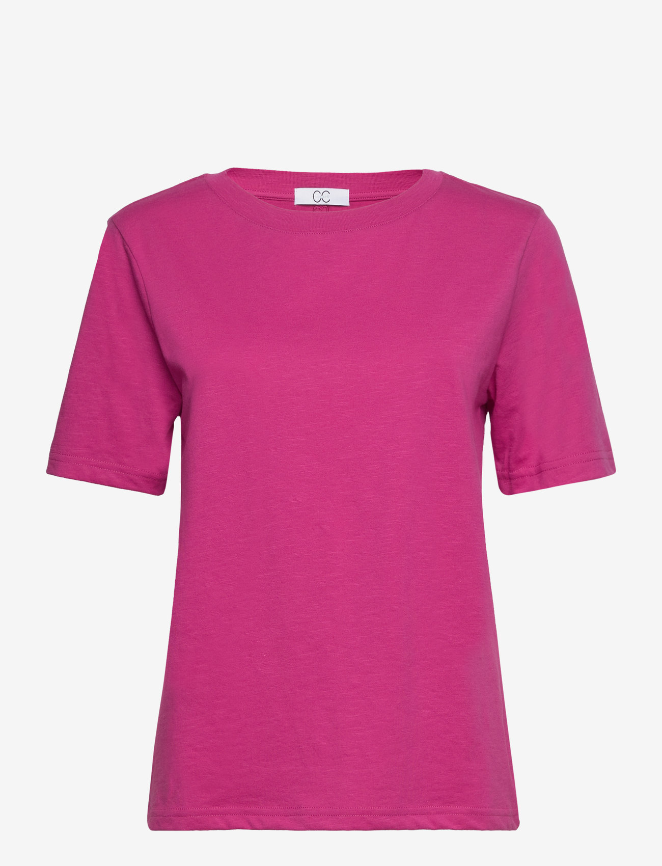Coster Copenhagen - CC Heart basic regular o-neck t-shirt - efterårstøj - berry - 0