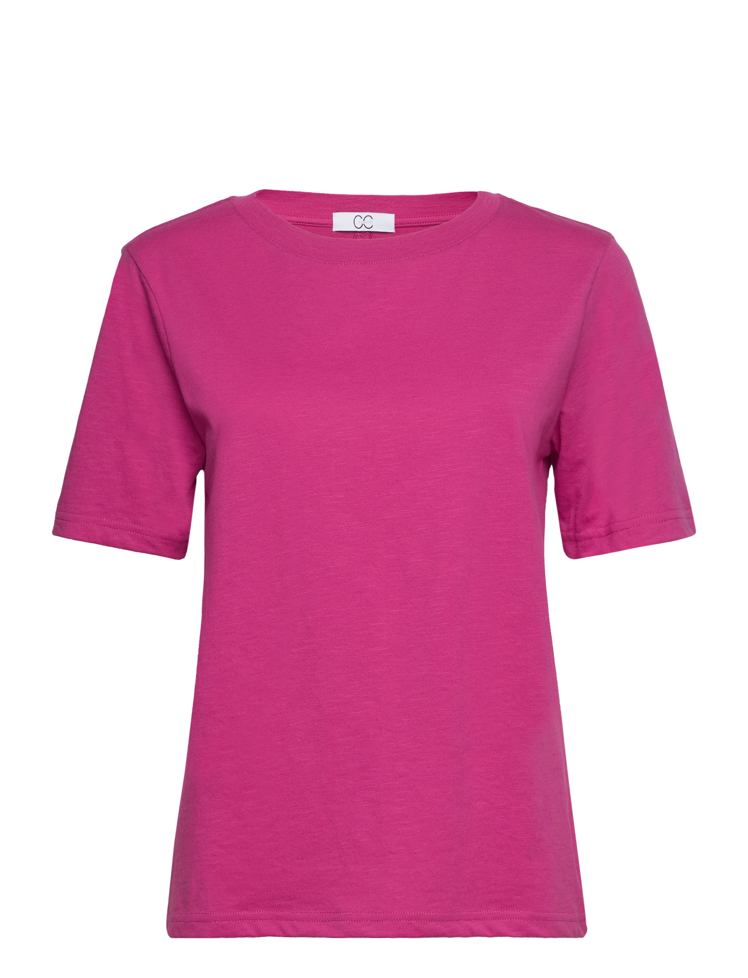 CC Heart basic regular o-neck t-shirt - BERRY