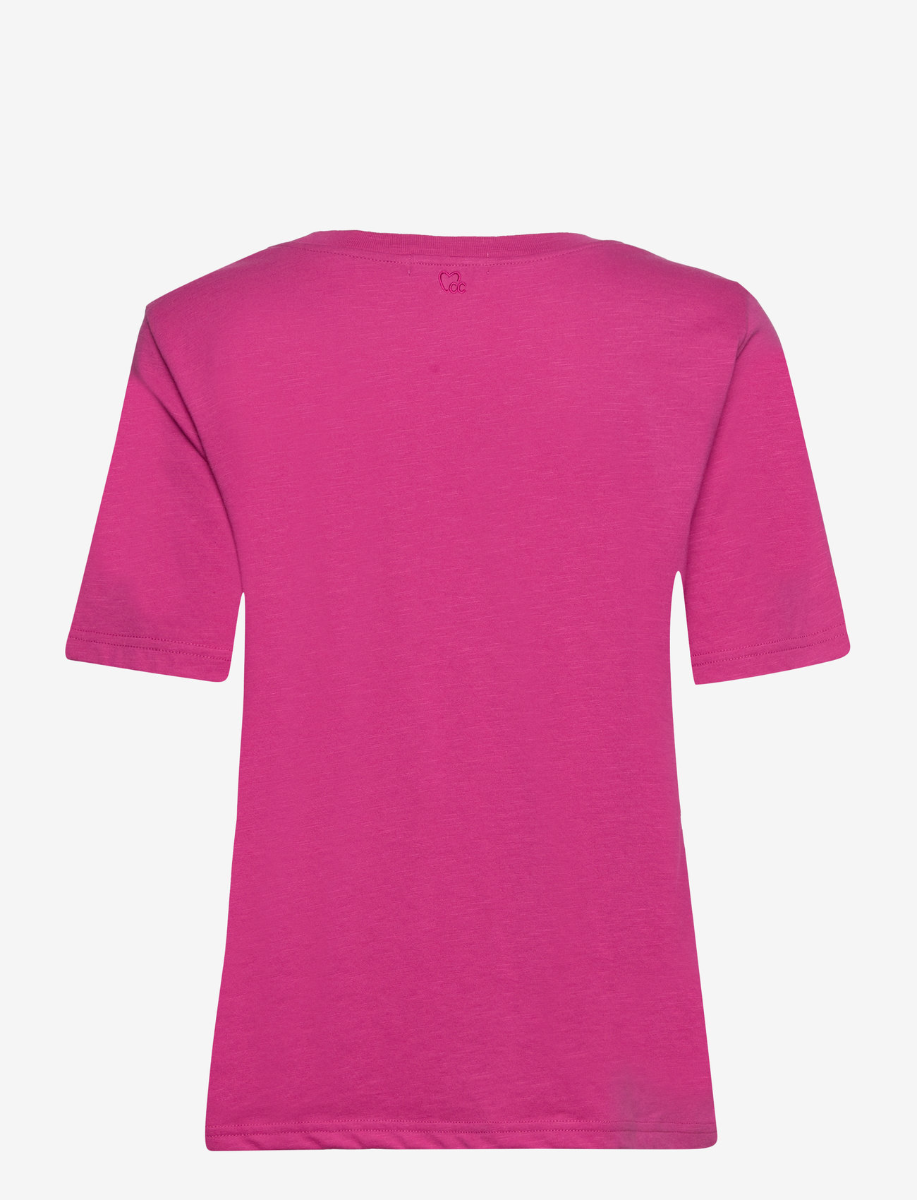 Coster Copenhagen - CC Heart basic regular o-neck t-shirt - efterårstøj - berry - 1