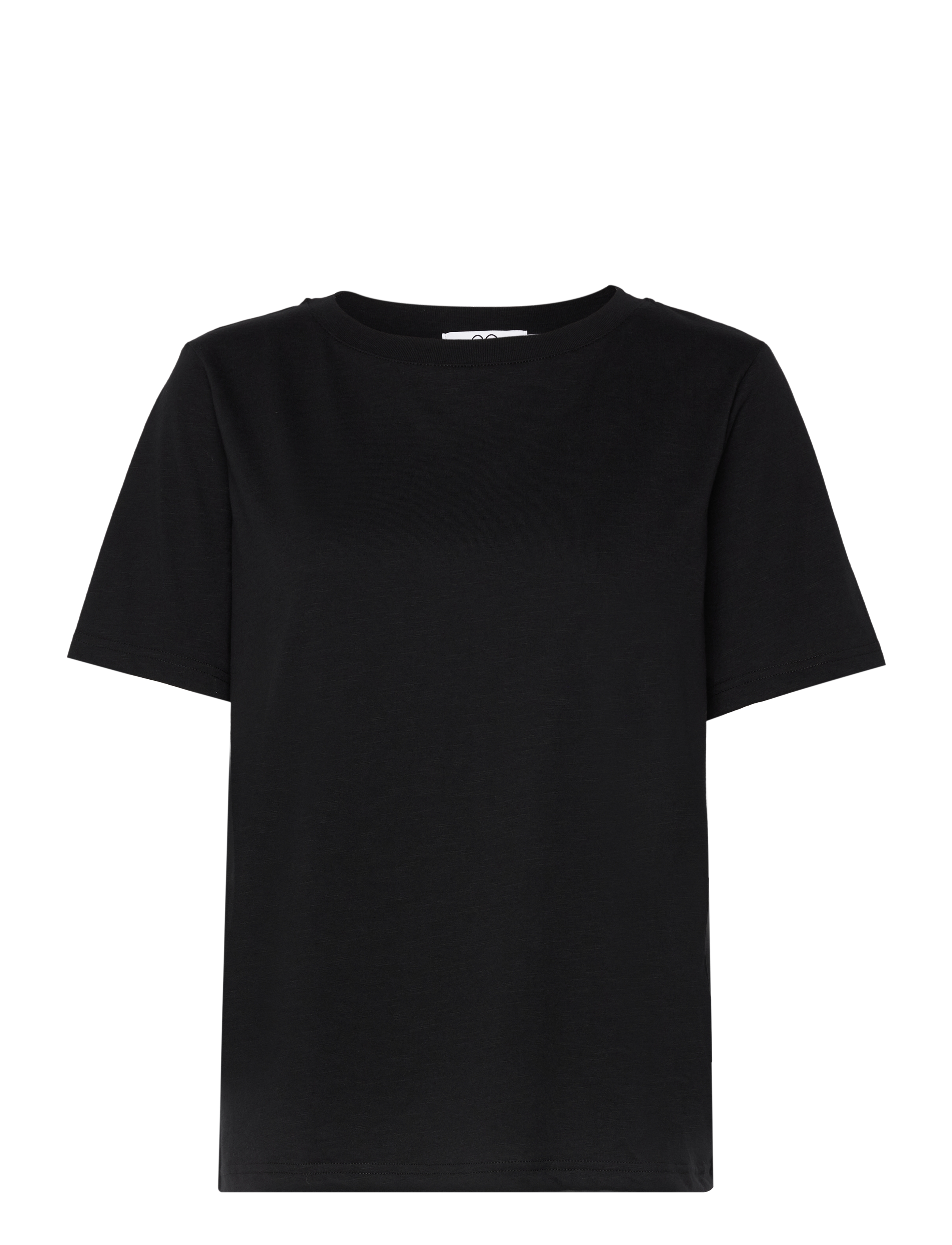 Coster Copenhagen Cc Heart Basic Regular O-Neck T-Shi, XS, T-shirts & Oberteile, Schwarz - Short-sleeved, Frauen