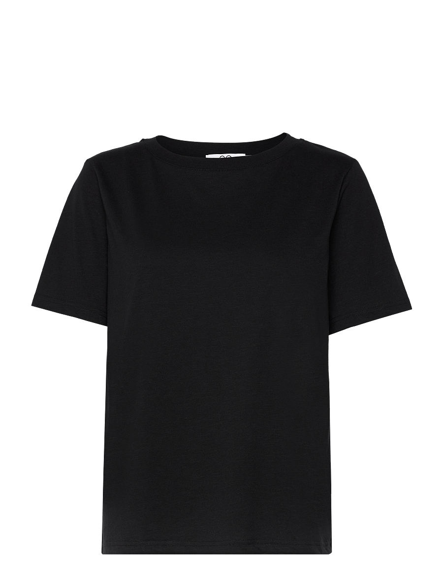 Coster Copenhagen - CC Heart basic regular o-neck t-shi - t-shirts - black - 0