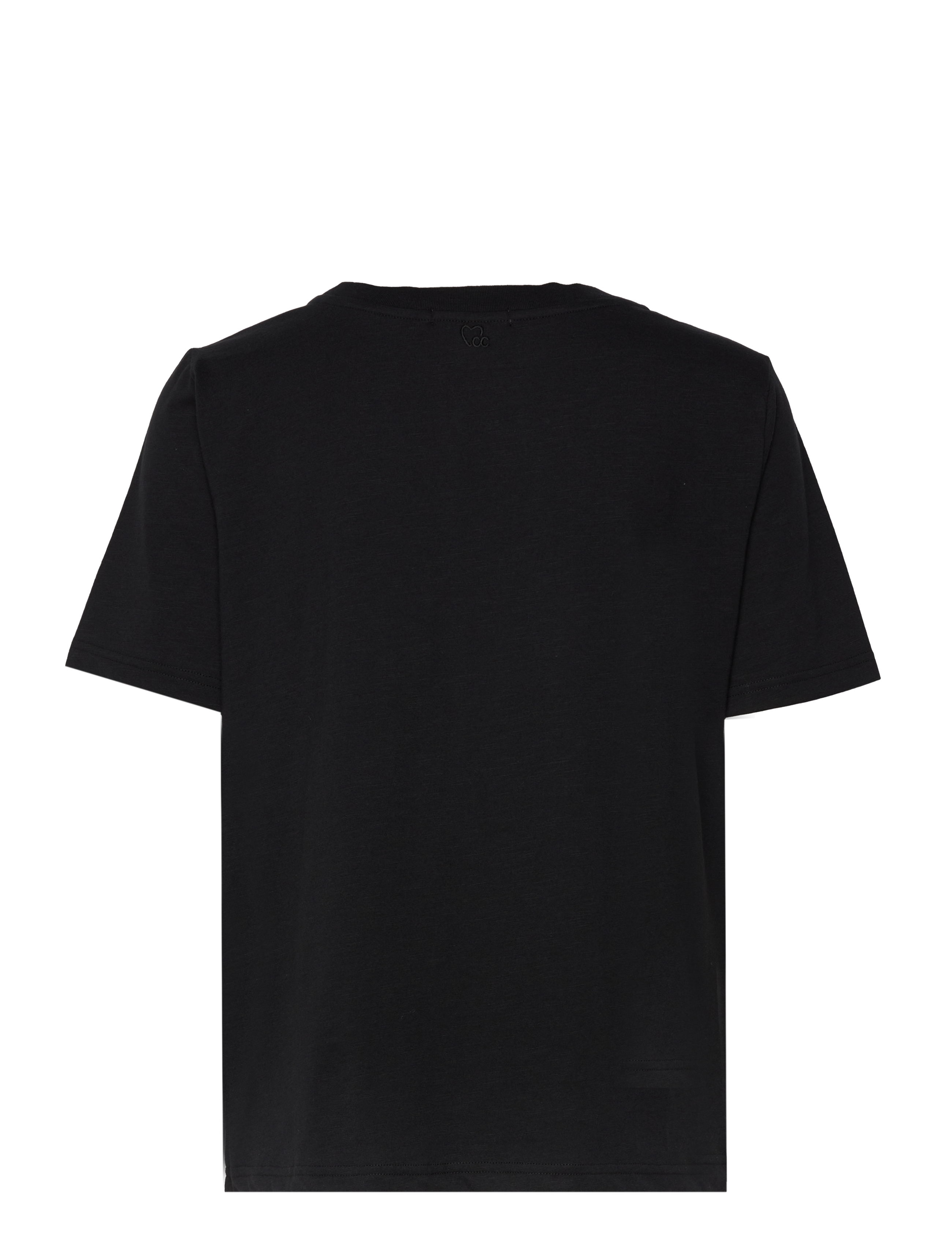 Coster Copenhagen - CC Heart basic regular o-neck t-shi - t-shirts - black - 1