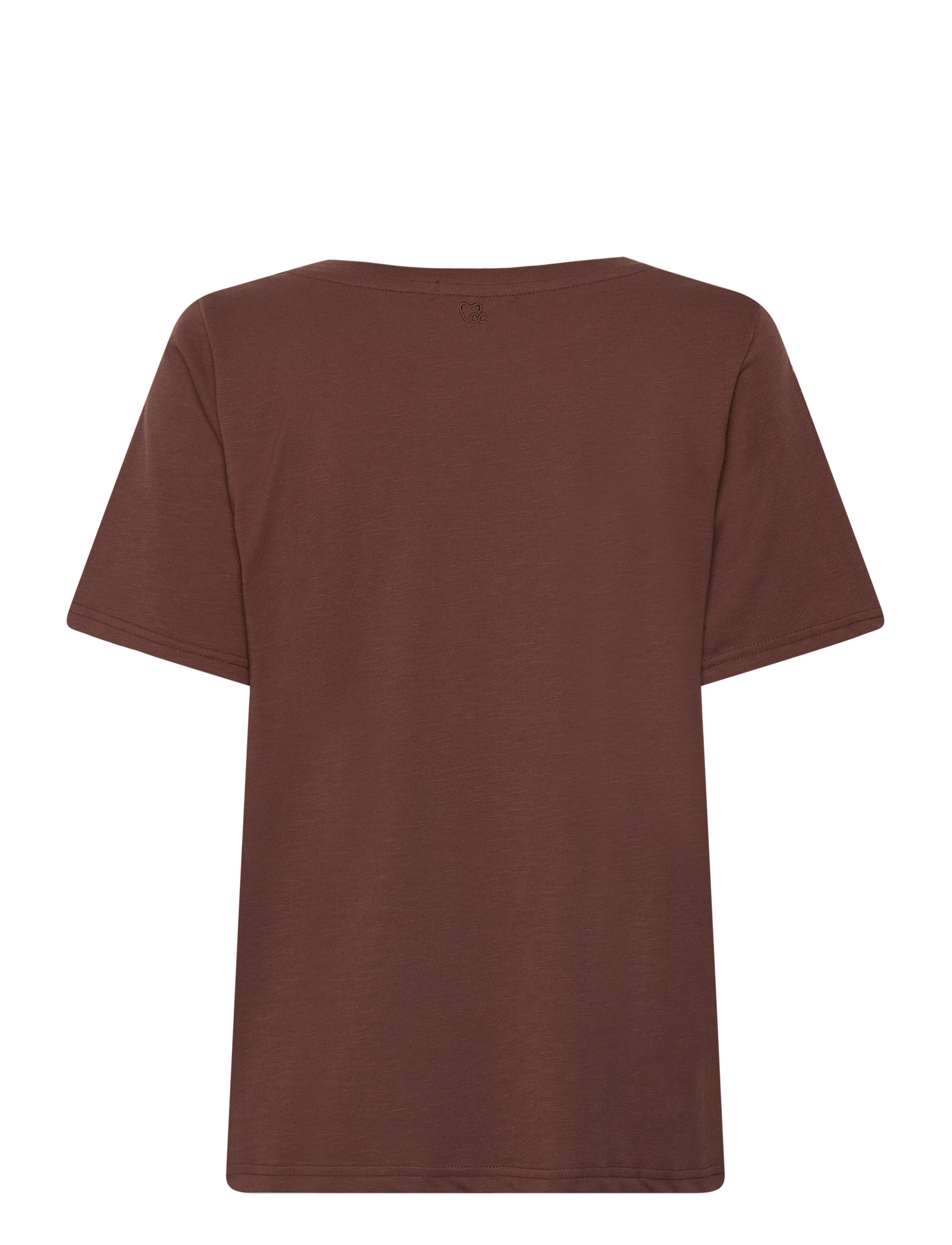 Coster Copenhagen - CC Heart basic regular o-neck t-shi - t-särgid - chocolate nut - 1