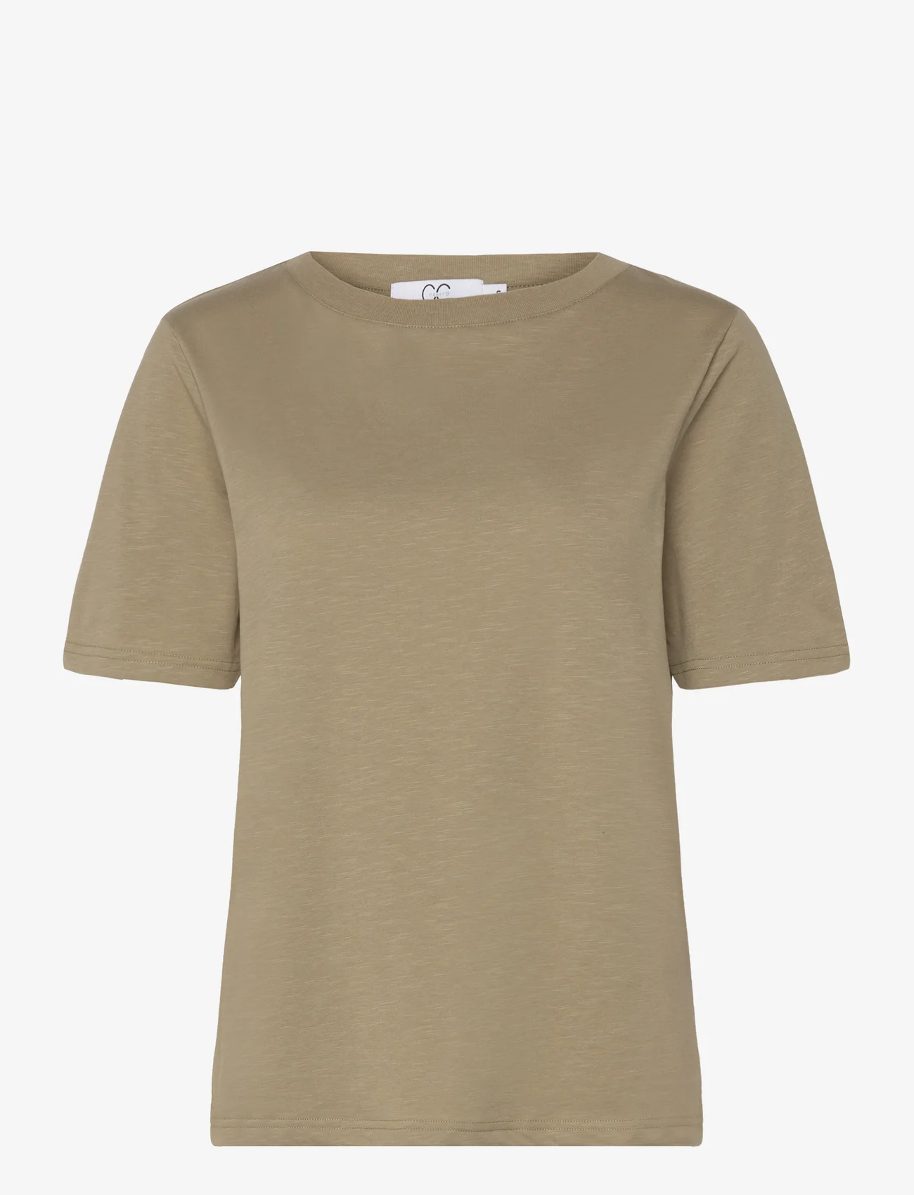 Coster Copenhagen - CC Heart regular t-shirt - zemākās cenas - dusty olive - 0