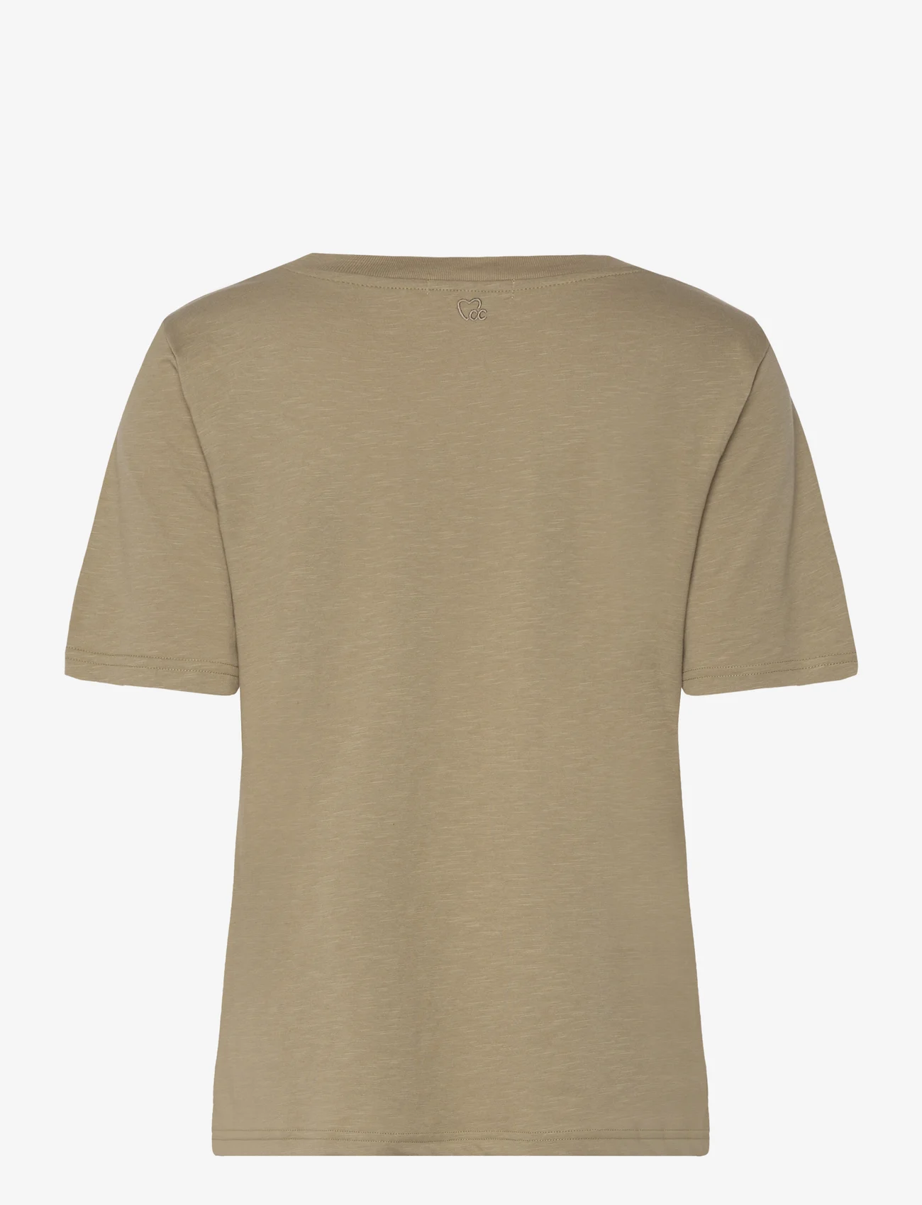 Coster Copenhagen - CC Heart regular t-shirt - zemākās cenas - dusty olive - 1