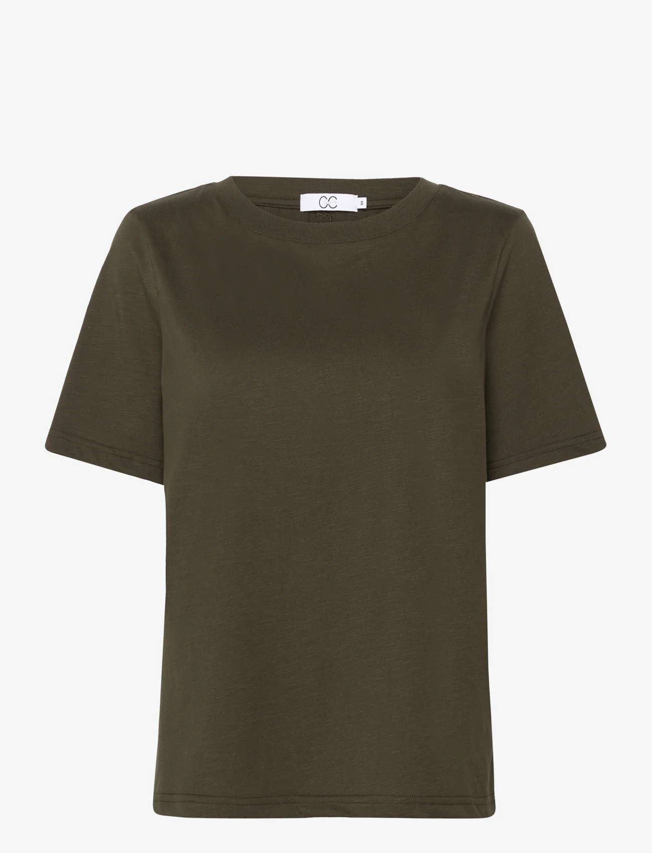 Coster Copenhagen - CC Heart regular t-shirt - mažiausios kainos - hunter green - 0