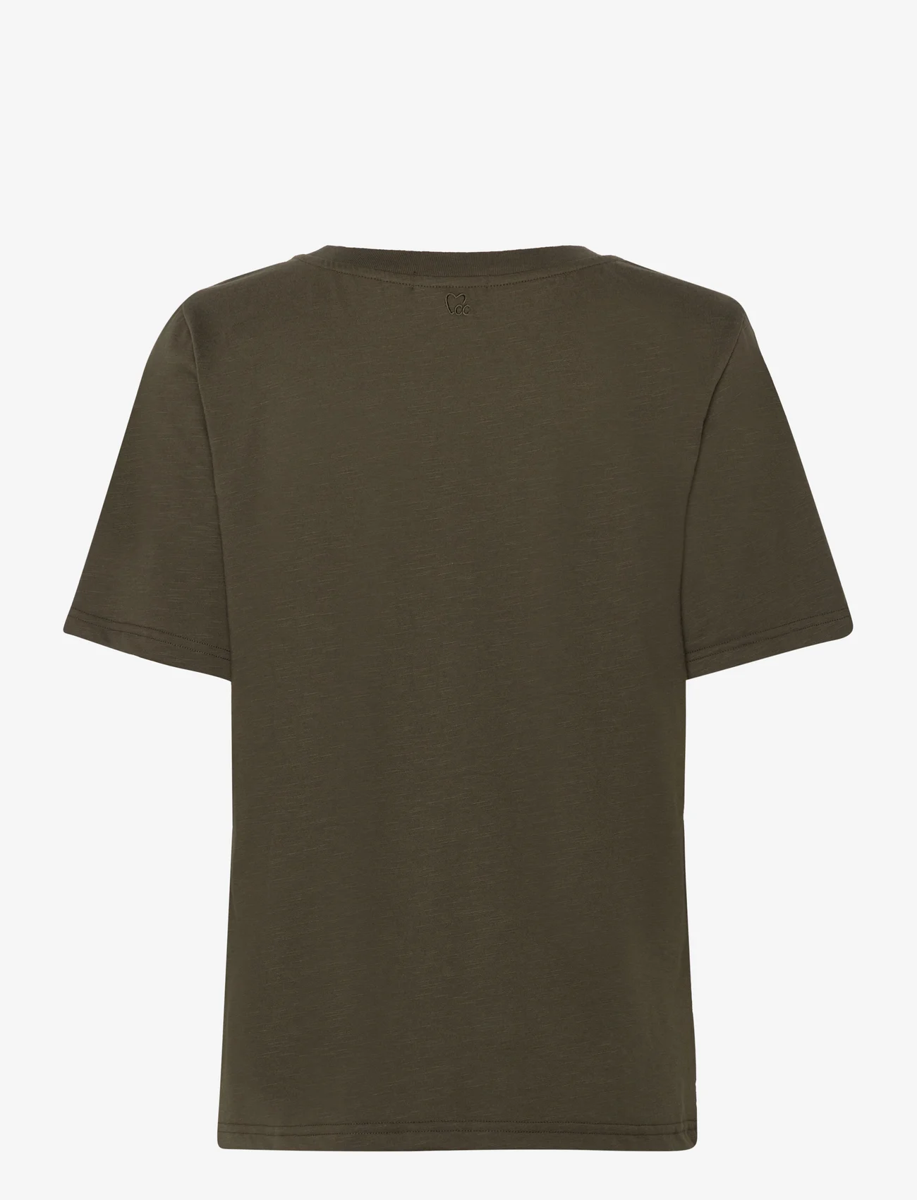 Coster Copenhagen - CC Heart regular t-shirt - zemākās cenas - hunter green - 1