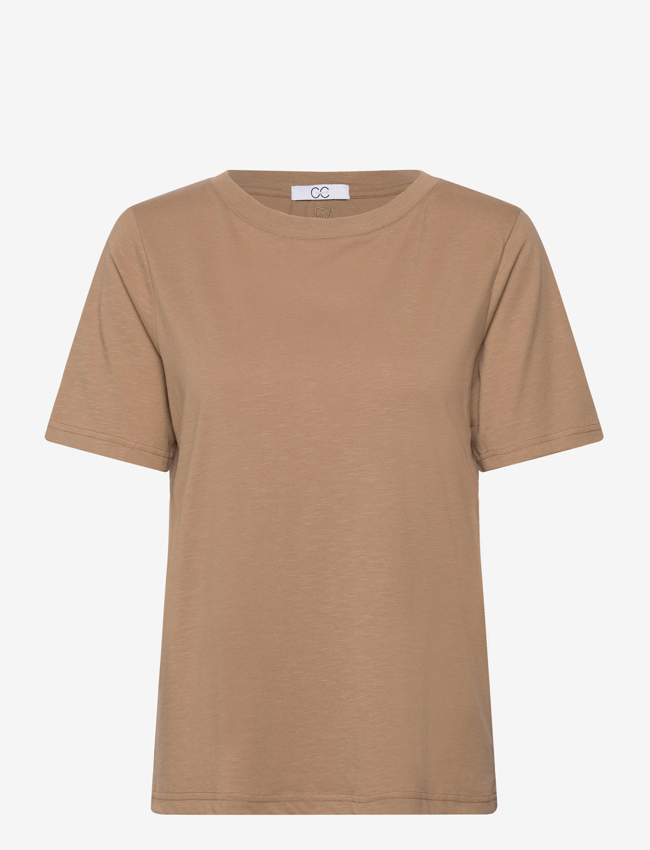 Coster Copenhagen - CC Heart basic regular o-neck t-shi - t-paidat - warm sand - 0