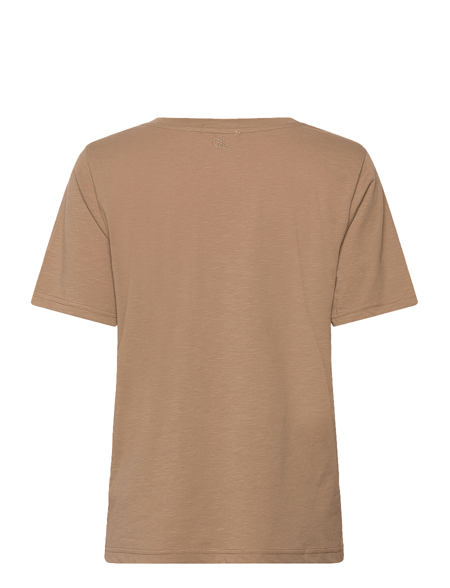 Coster Copenhagen - CC Heart basic regular o-neck t-shi - t-shirts - warm sand - 1