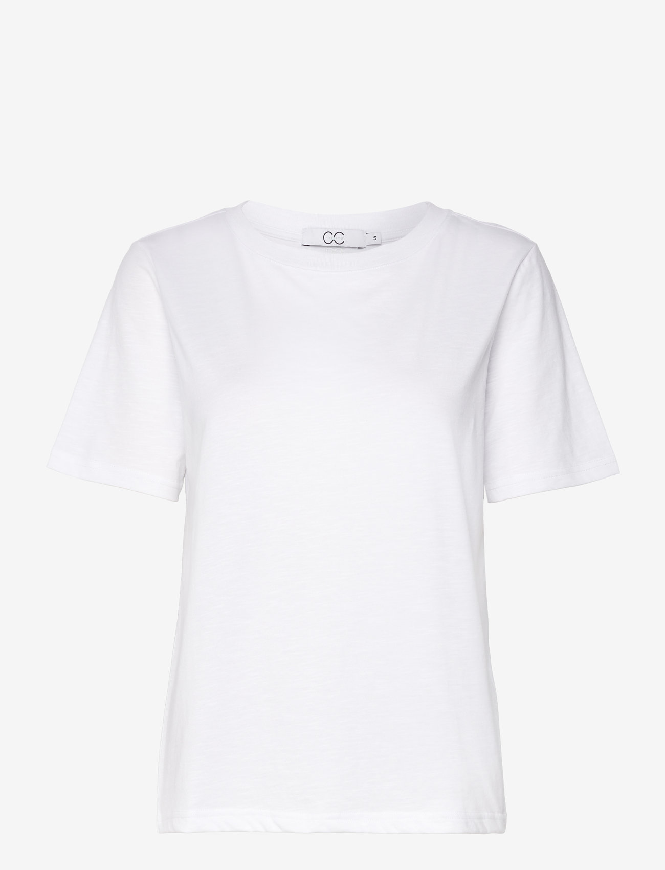 Coster Copenhagen - CC Heart basic regular o-neck t-shi - t-shirts - white - 0
