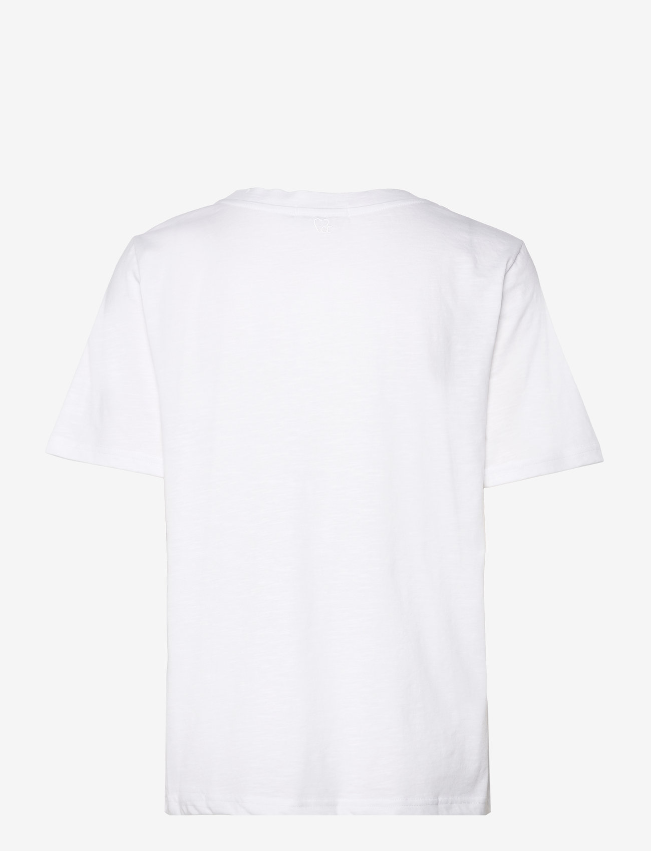 Coster Copenhagen - CC Heart basic regular o-neck t-shi - t-shirts - white - 1