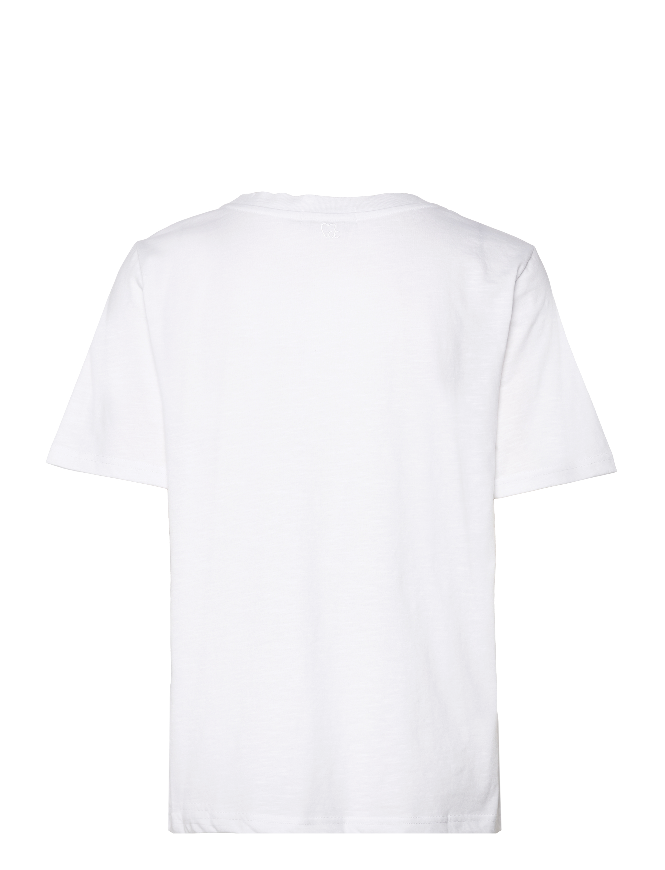 Coster Copenhagen - CC Heart basic regular o-neck t-shi - marškinėliai - white - 1