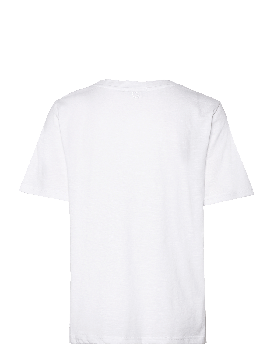 Coster Copenhagen - CC Heart basic regular o-neck t-shi - t-shirts - white - 1