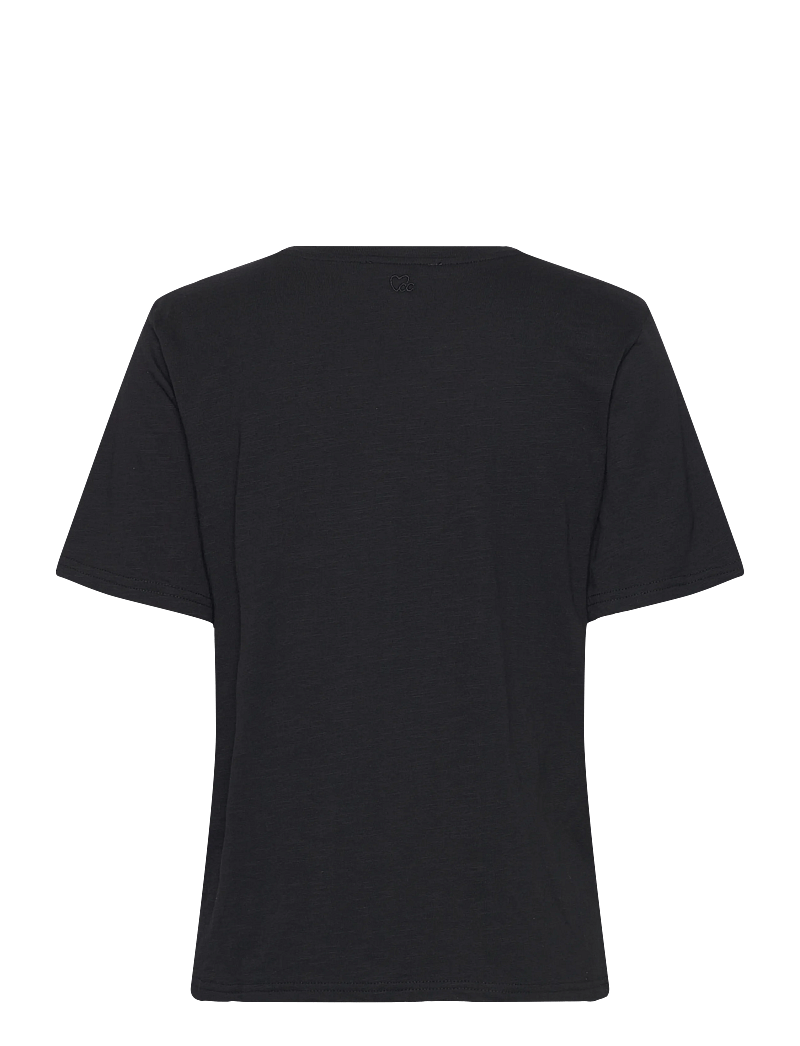 Coster Copenhagen - CC Heart basic regular v-neck t-shi - t-shirts - black - 2