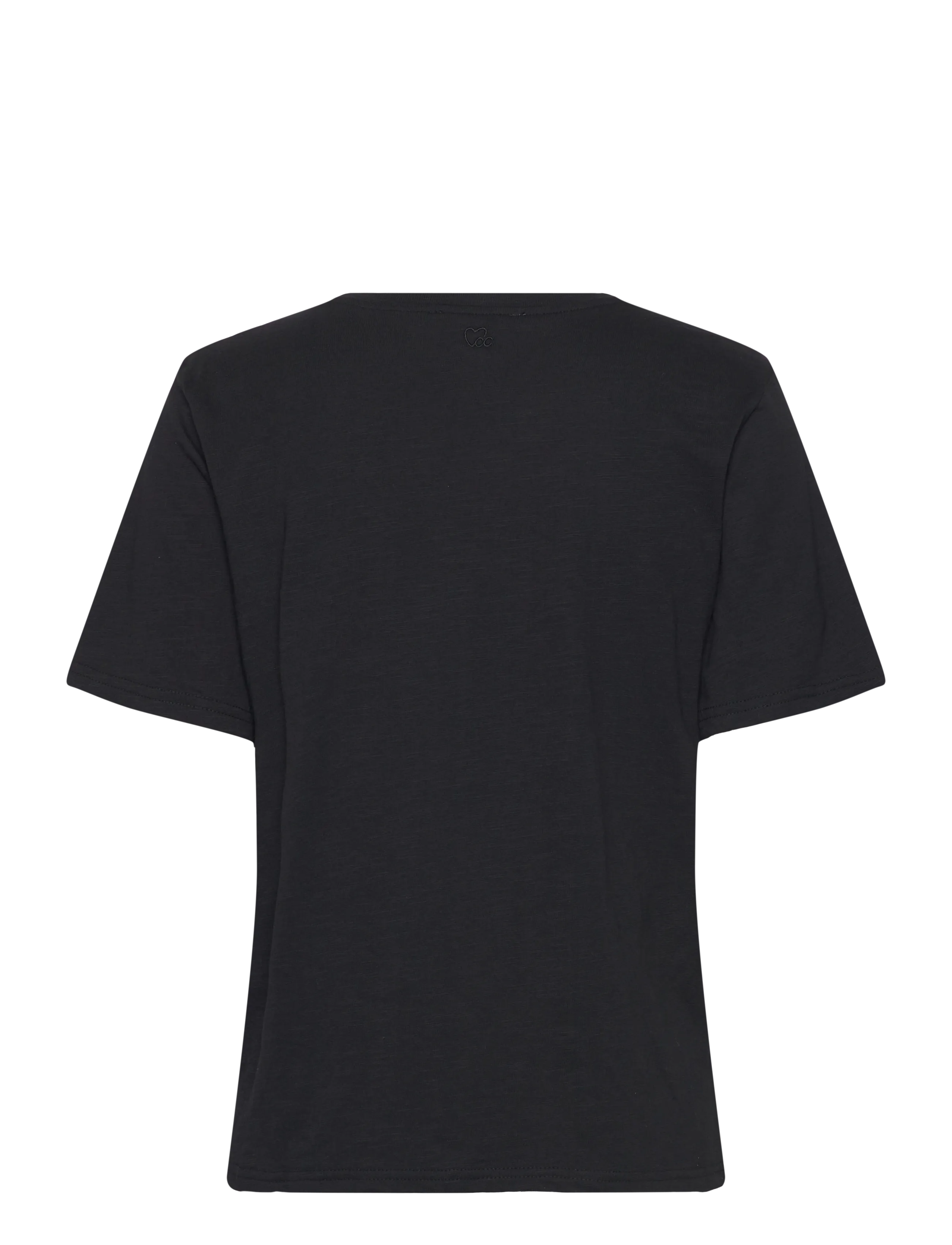 Coster Copenhagen - CC Heart basic regular v-neck t-shi - t-shirts - black - 2