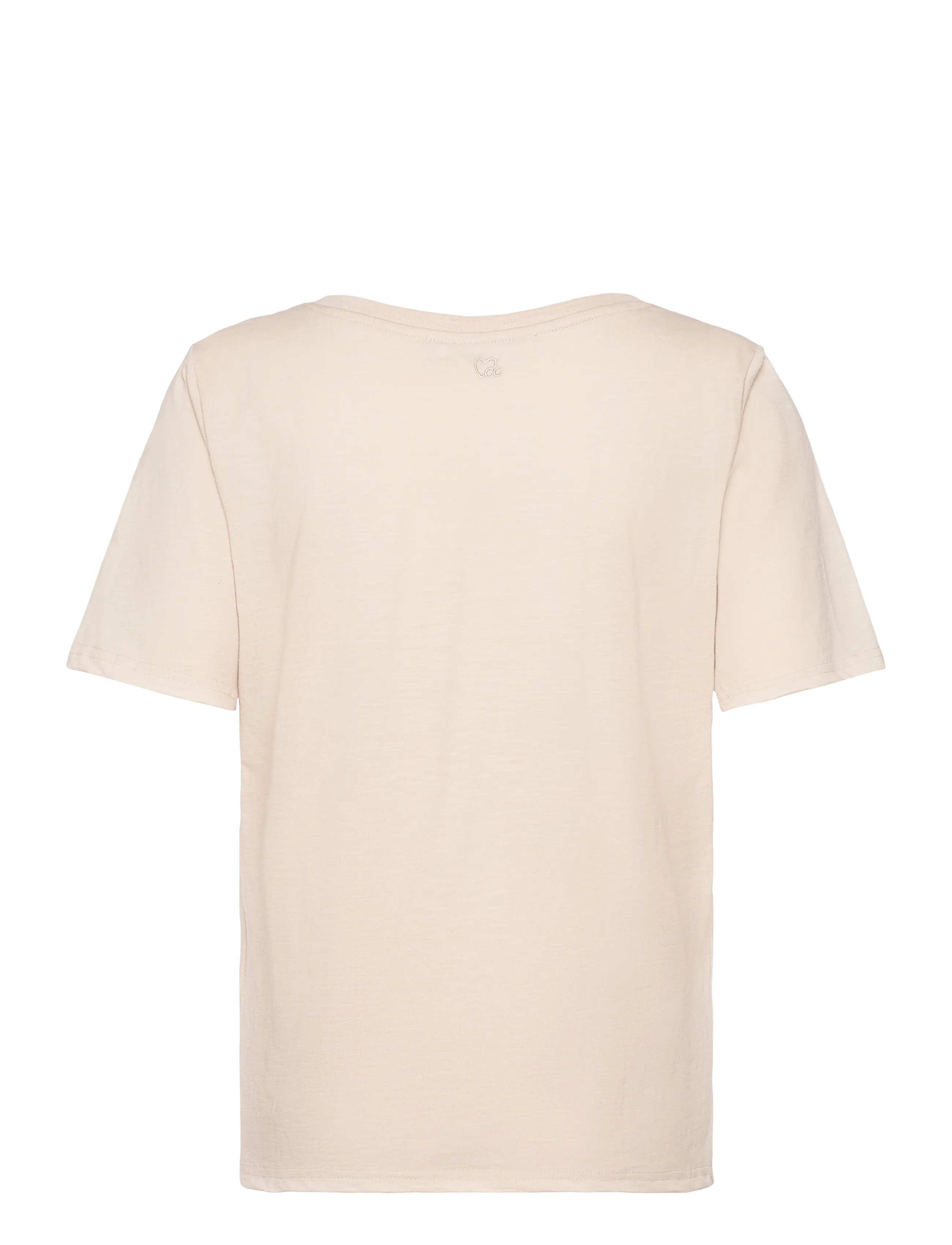 Coster Copenhagen - CC Heart basic regular v-neck t-shi - t-särgid - creme - 2