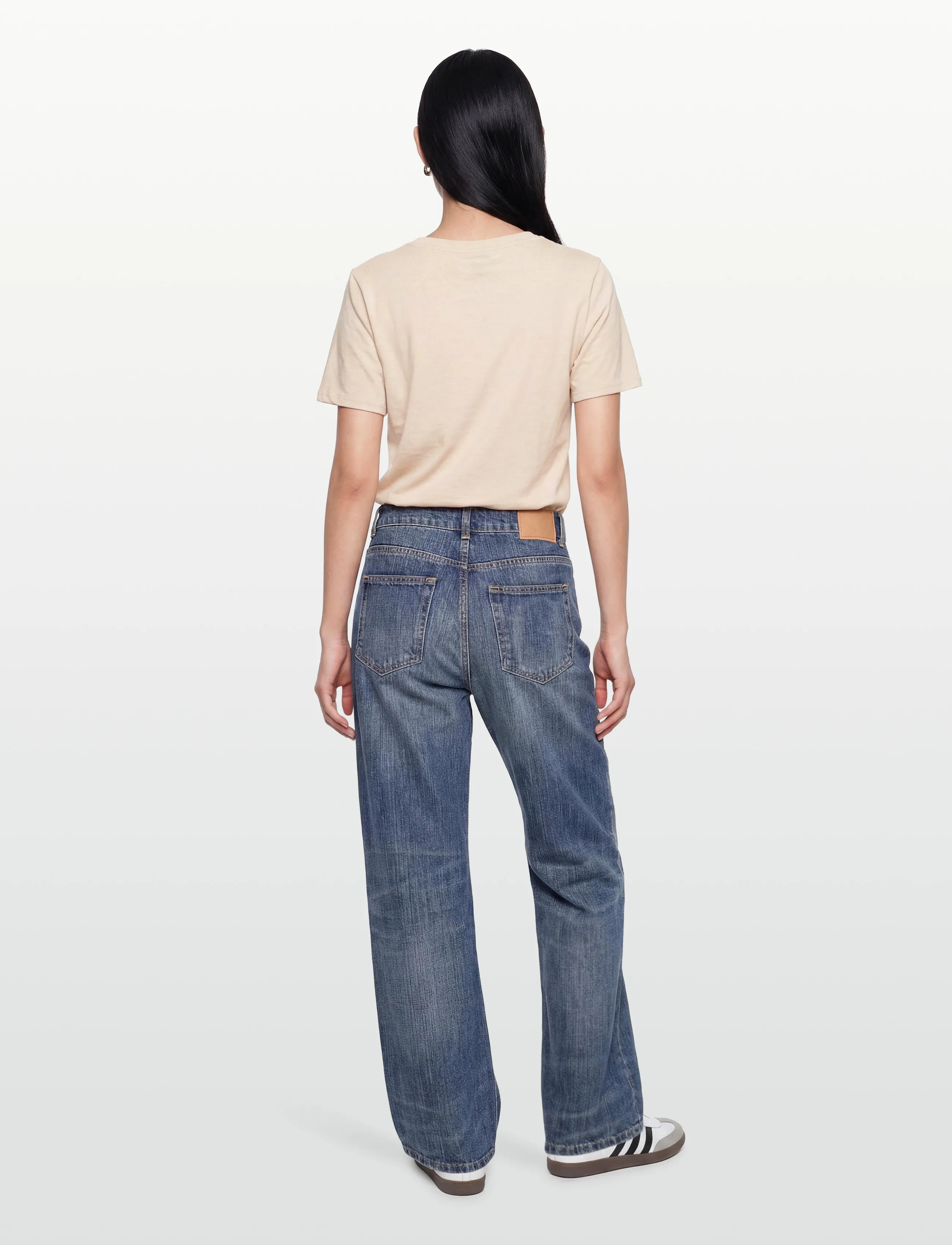 Coster Copenhagen - CC Heart basic regular v-neck t-shi - t-särgid - creme - 4