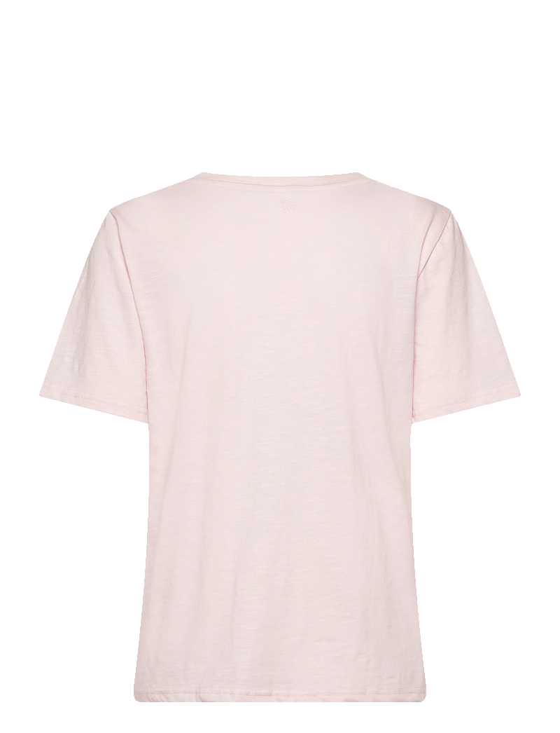 Coster Copenhagen - CC Heart basic regular v-neck t-shi - t-shirts - daisy pink - 2