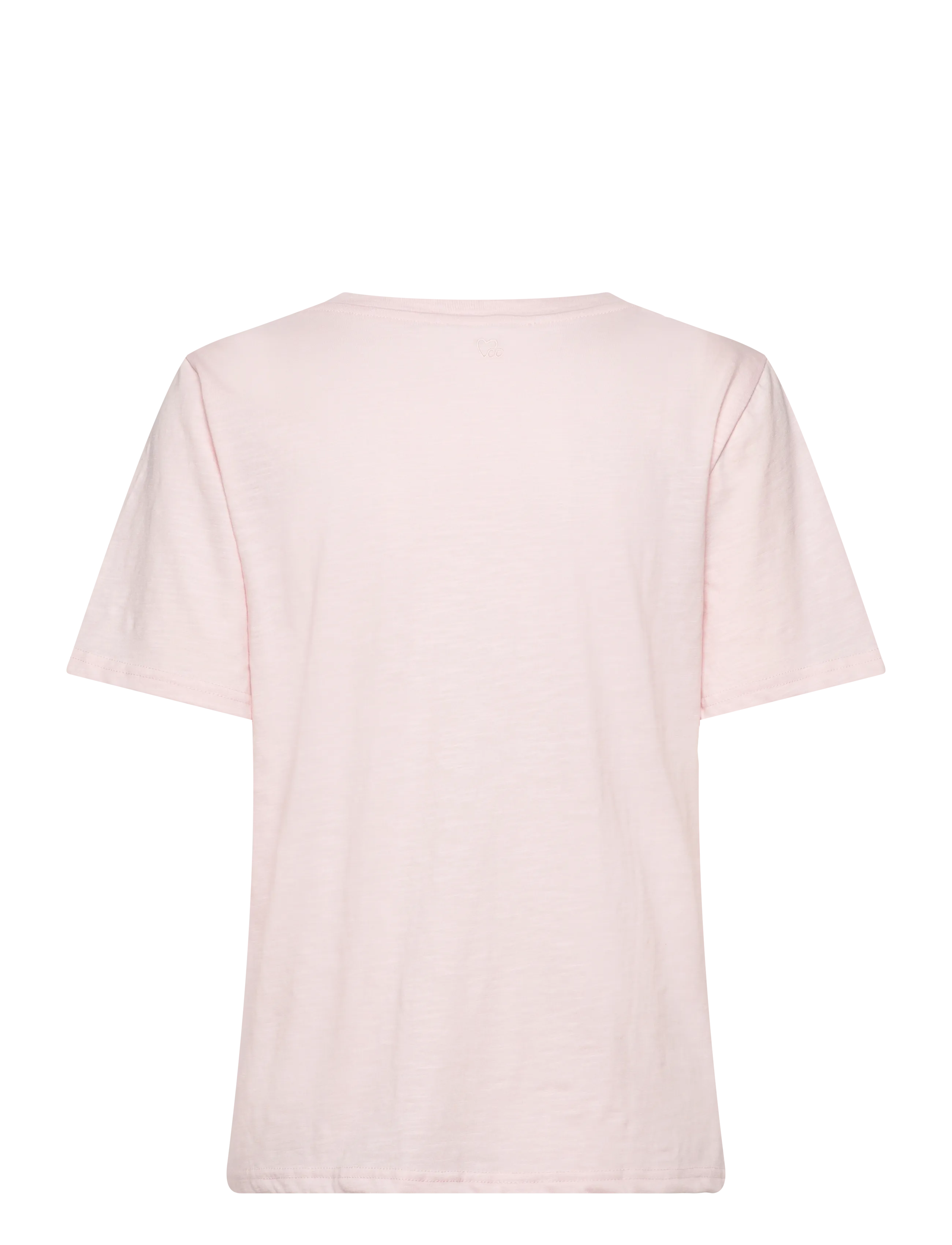 Coster Copenhagen - CC Heart basic regular v-neck t-shi - t-shirts - daisy pink - 2