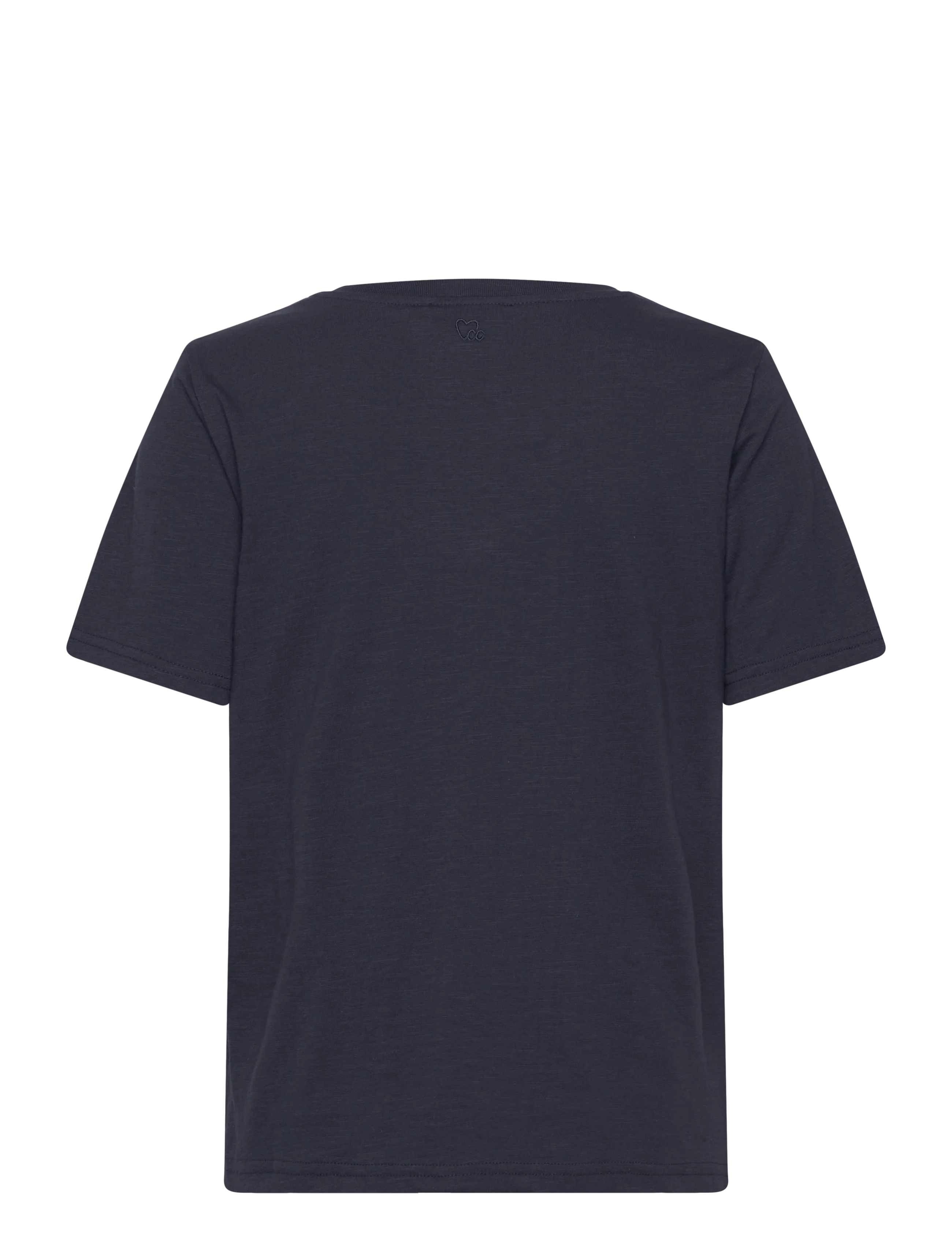 Coster Copenhagen - CC Heart basic regular v-neck t-shi - t-shirts - night sky blue - 2