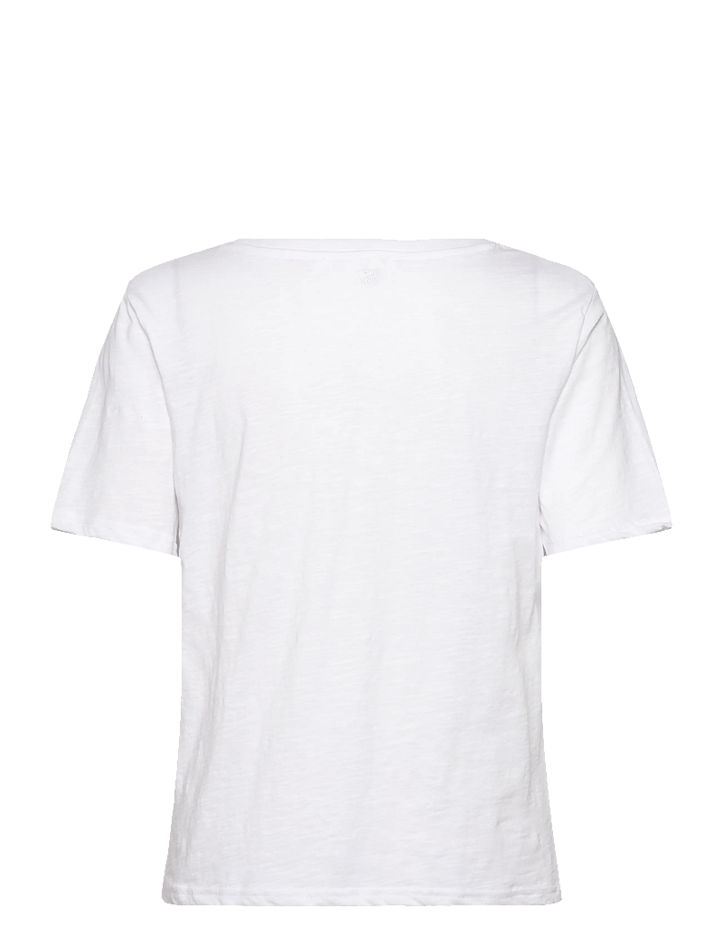 Coster Copenhagen - CC Heart basic regular v-neck t-shi - t-shirts - white - 2