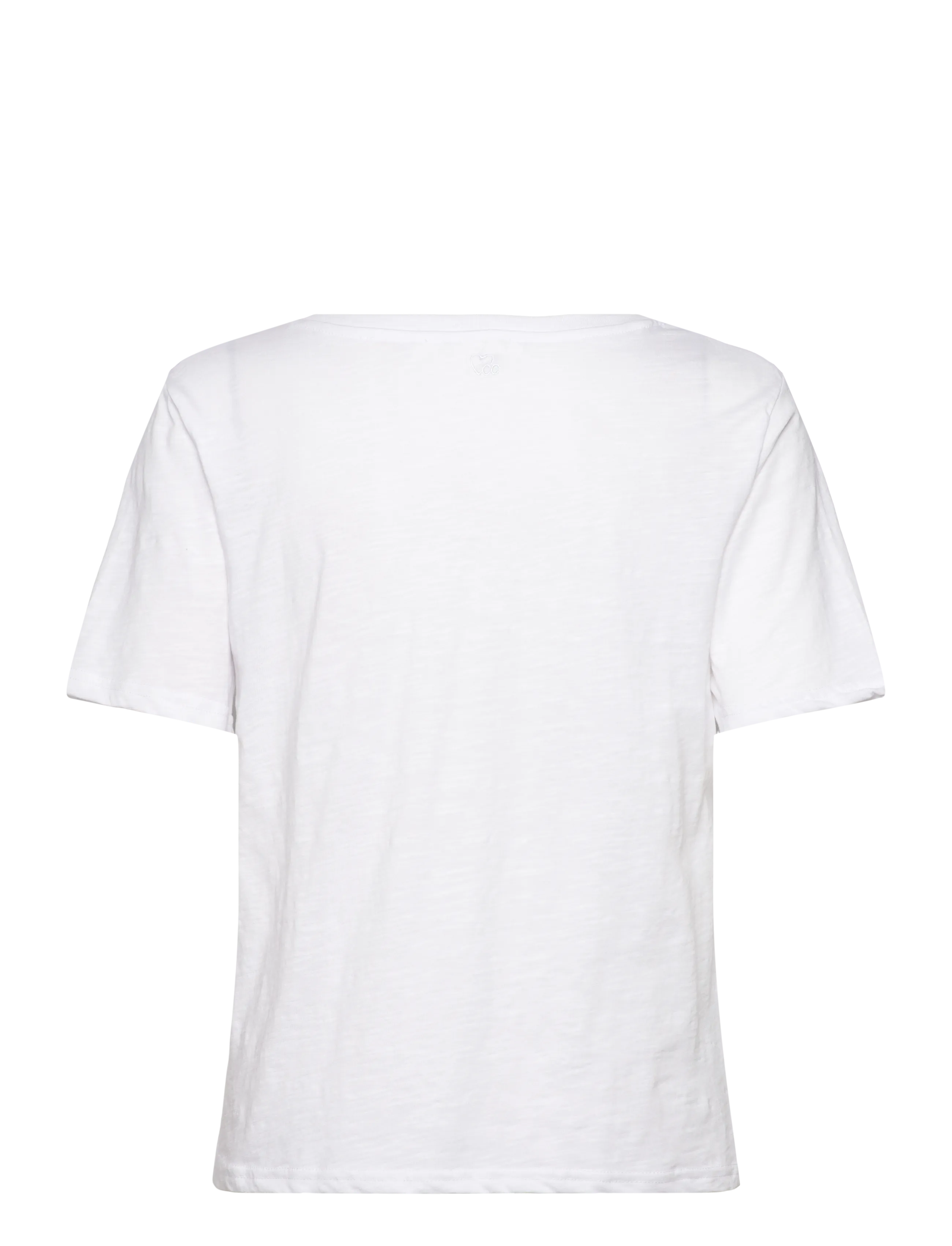 Coster Copenhagen - CC Heart basic regular v-neck t-shi - t-särgid - white - 2