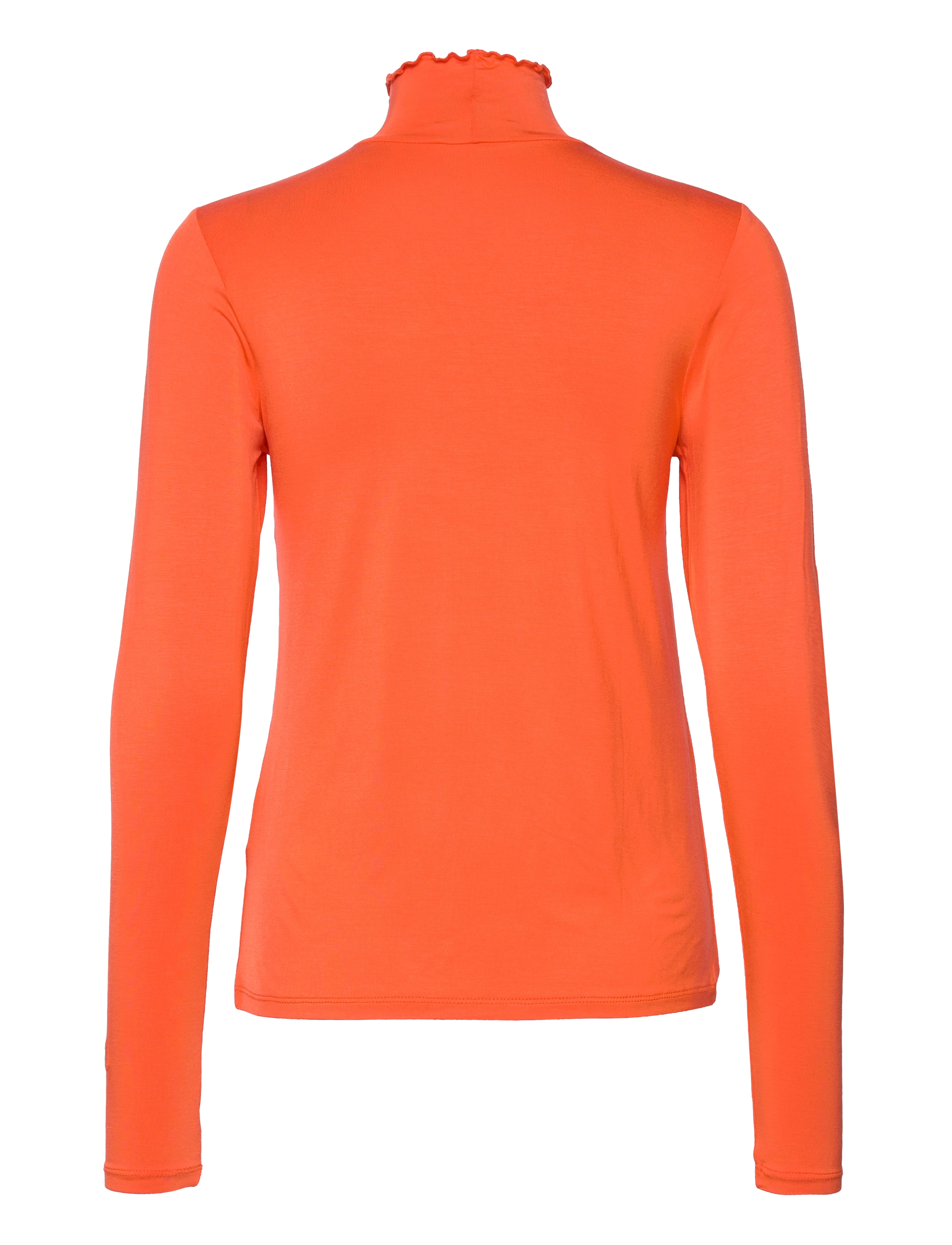 Coster Copenhagen - CC Heart SOFIA turtleneck blouse - långärmade toppar - red orange - 1