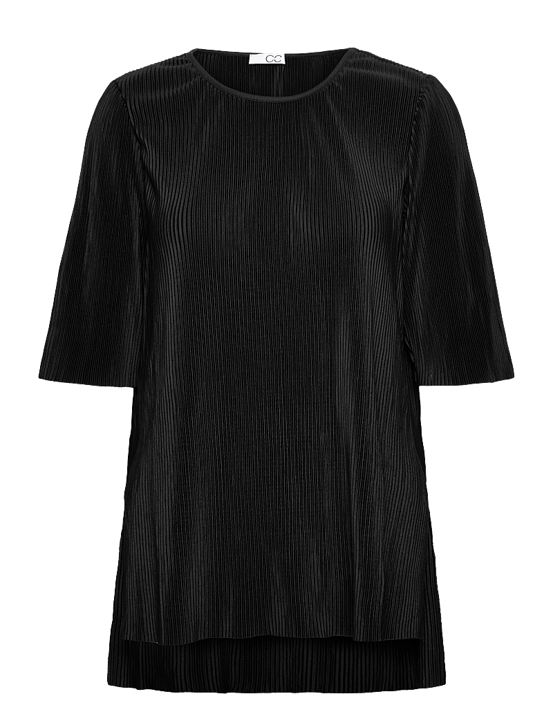 Coster Copenhagen - CC Heart VIVIAN top - kortærmede bluser - black - 0