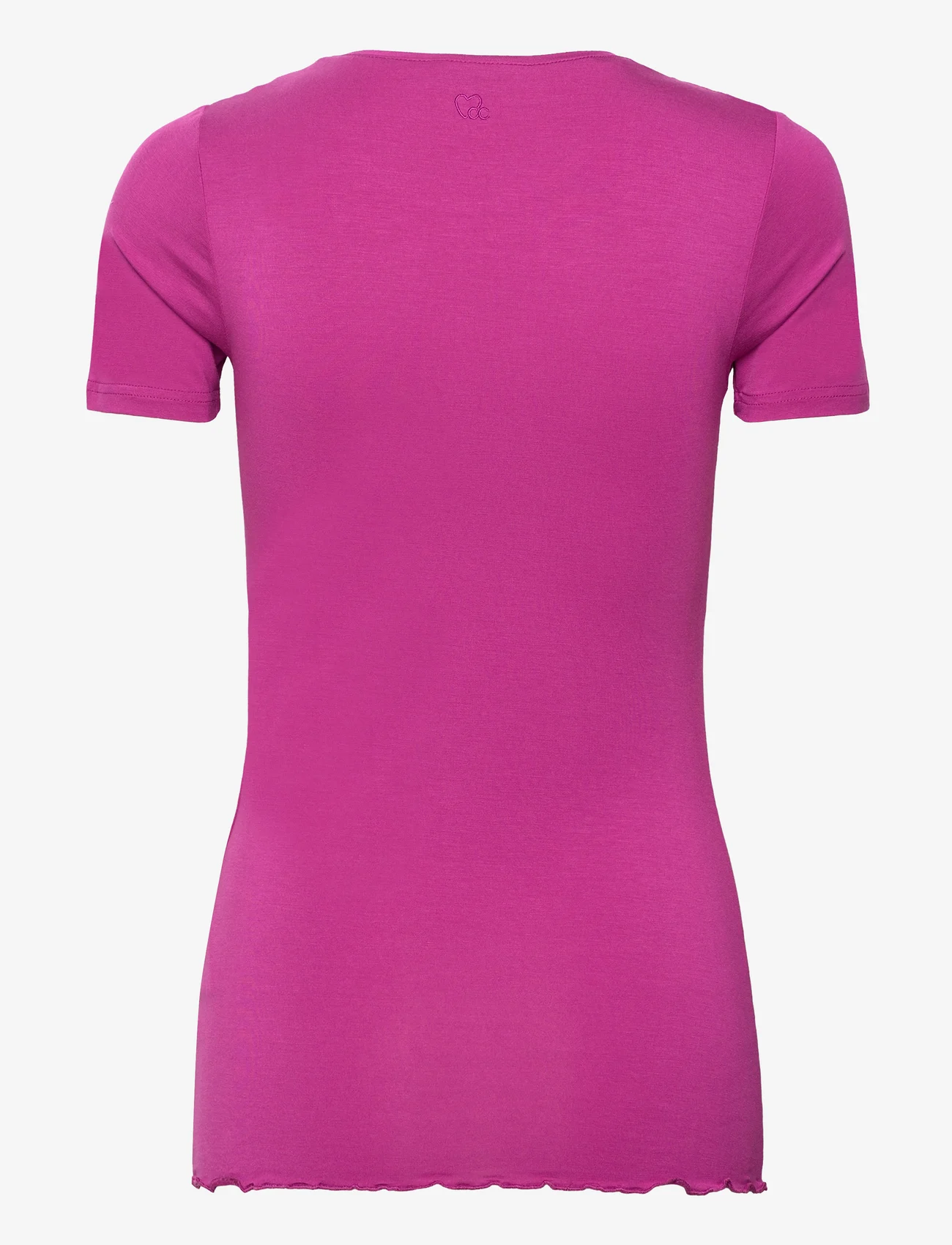 Coster Copenhagen - CC Heart SOFIA short sleeve blouse - mažiausios kainos - berry - 1