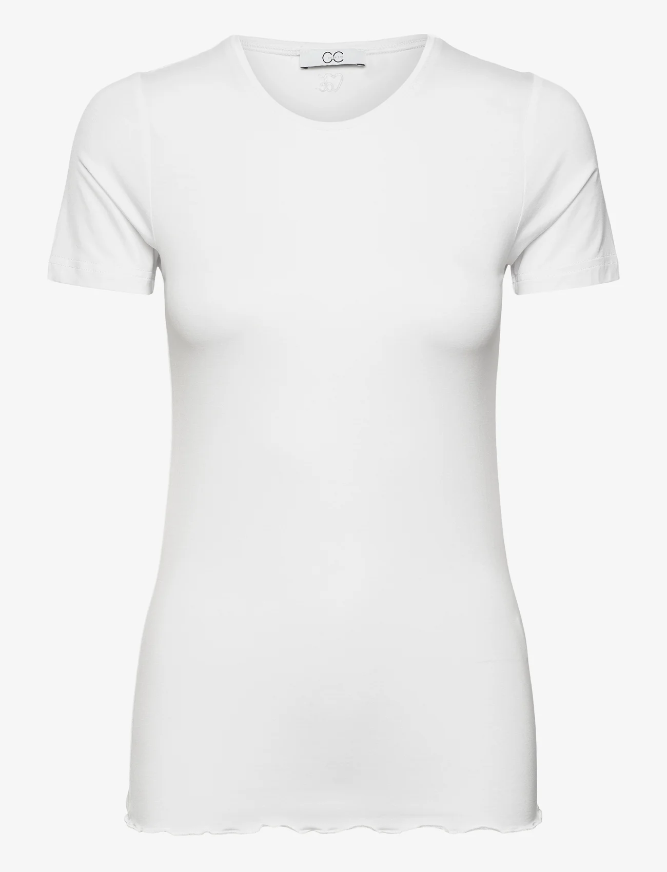 Coster Copenhagen - CC Heart SOFIA short sleeve blouse - mažiausios kainos - white - 0