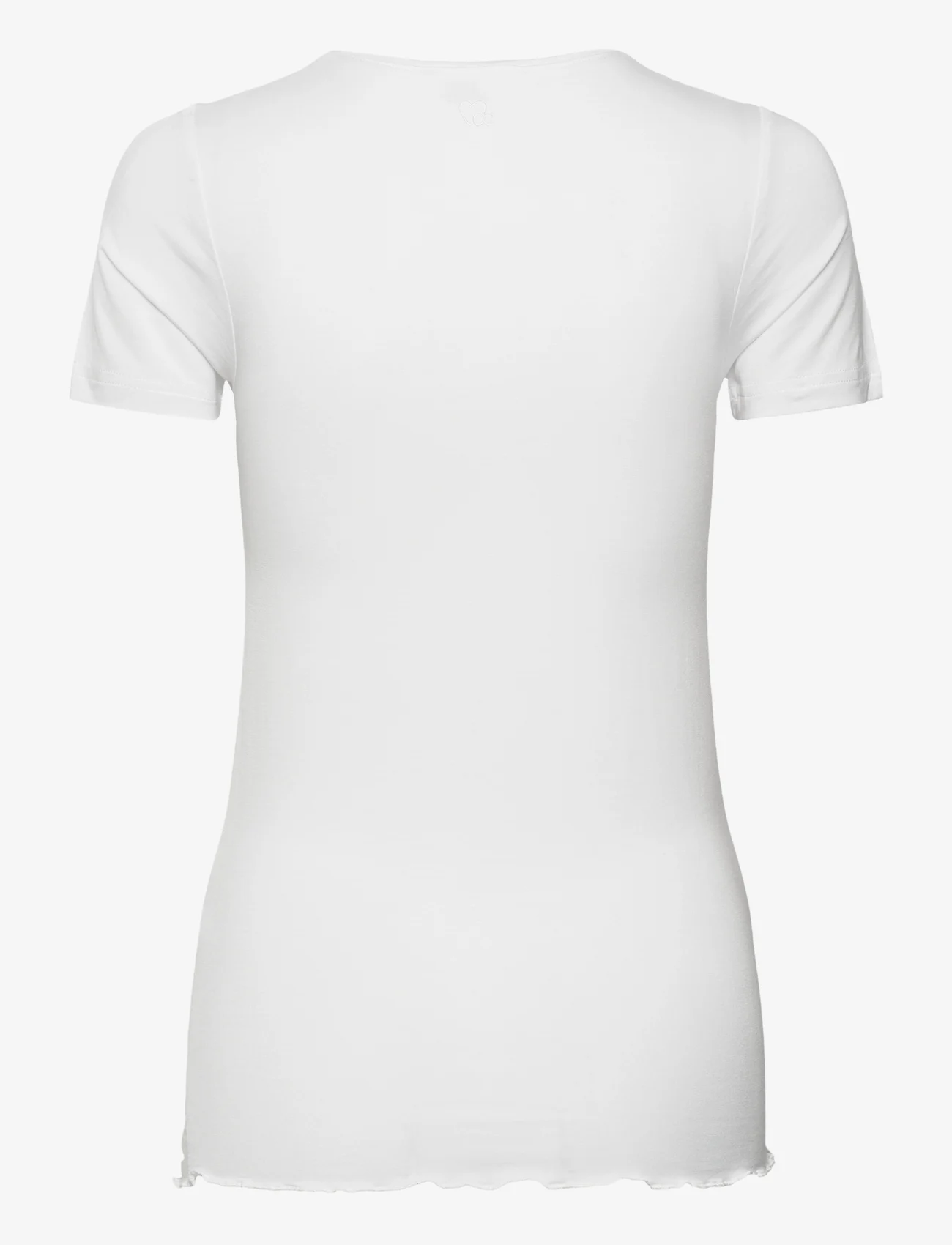 Coster Copenhagen - CC Heart SOFIA short sleeve blouse - mažiausios kainos - white - 1