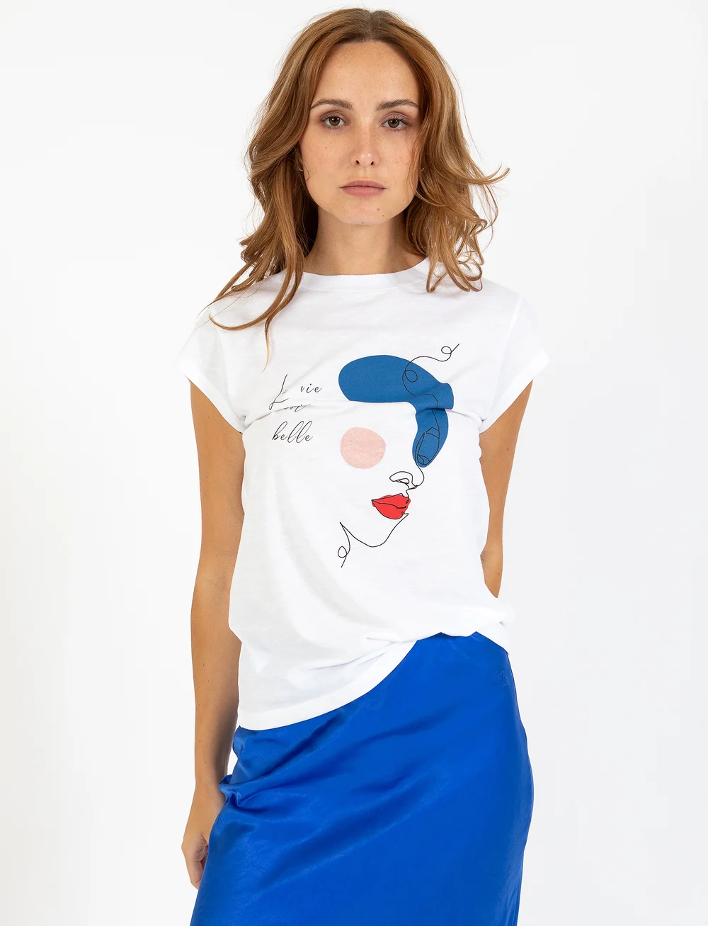 Coster Copenhagen - CC Heart FACE t-shirt - Cap sleeve - t-shirts - white - 5
