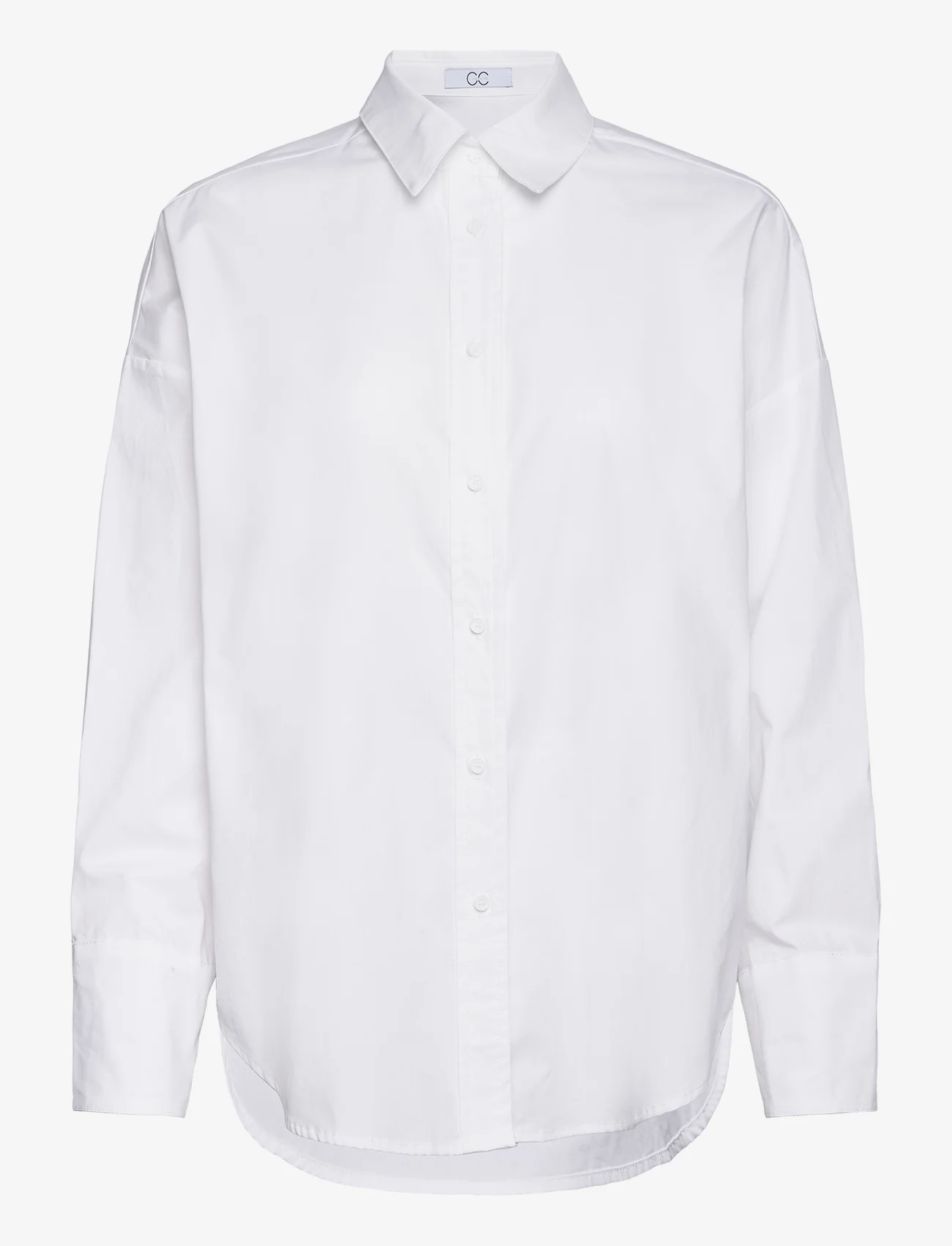 Coster Copenhagen - CC Heart Harper Solid Oversize Shir - long-sleeved shirts - white - 0