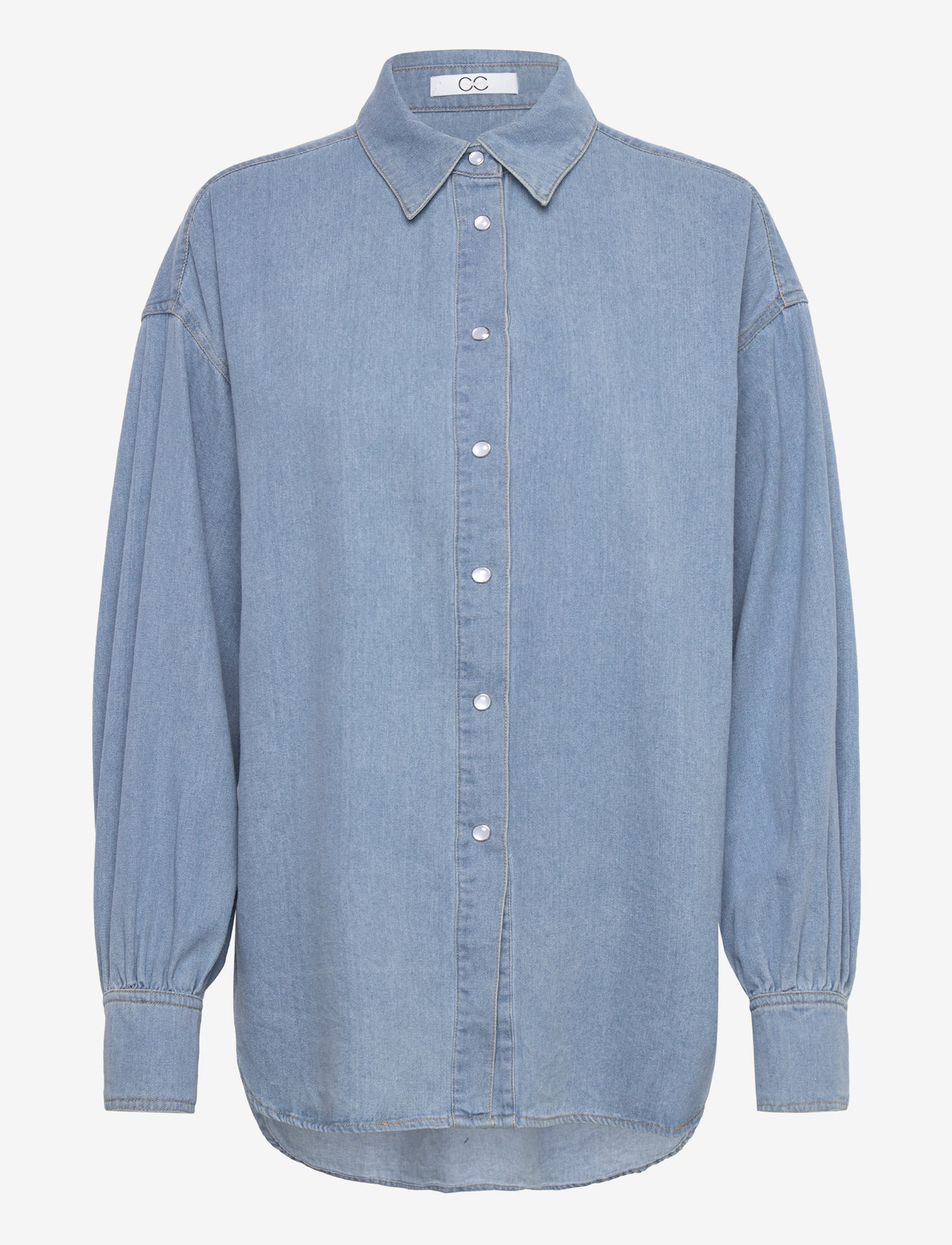 Coster Copenhagen - CC Heart ELLIS denim shirt - denimskjorter - blue denim - 0