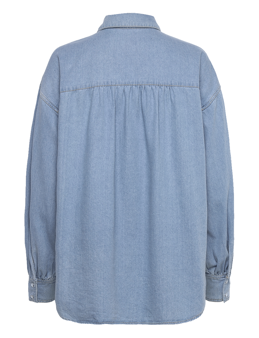 Coster Copenhagen - CC Heart ELLIS denim shirt - chemises en jeans - blue denim - 1