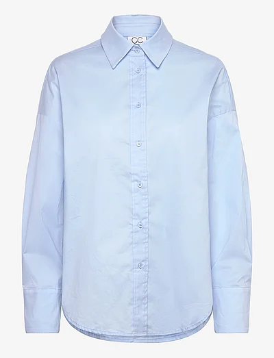 CC Heart Millie Solid Loose Shirt | Light Blue CC Heart Millie Solid Loose Shirt | Light Blue