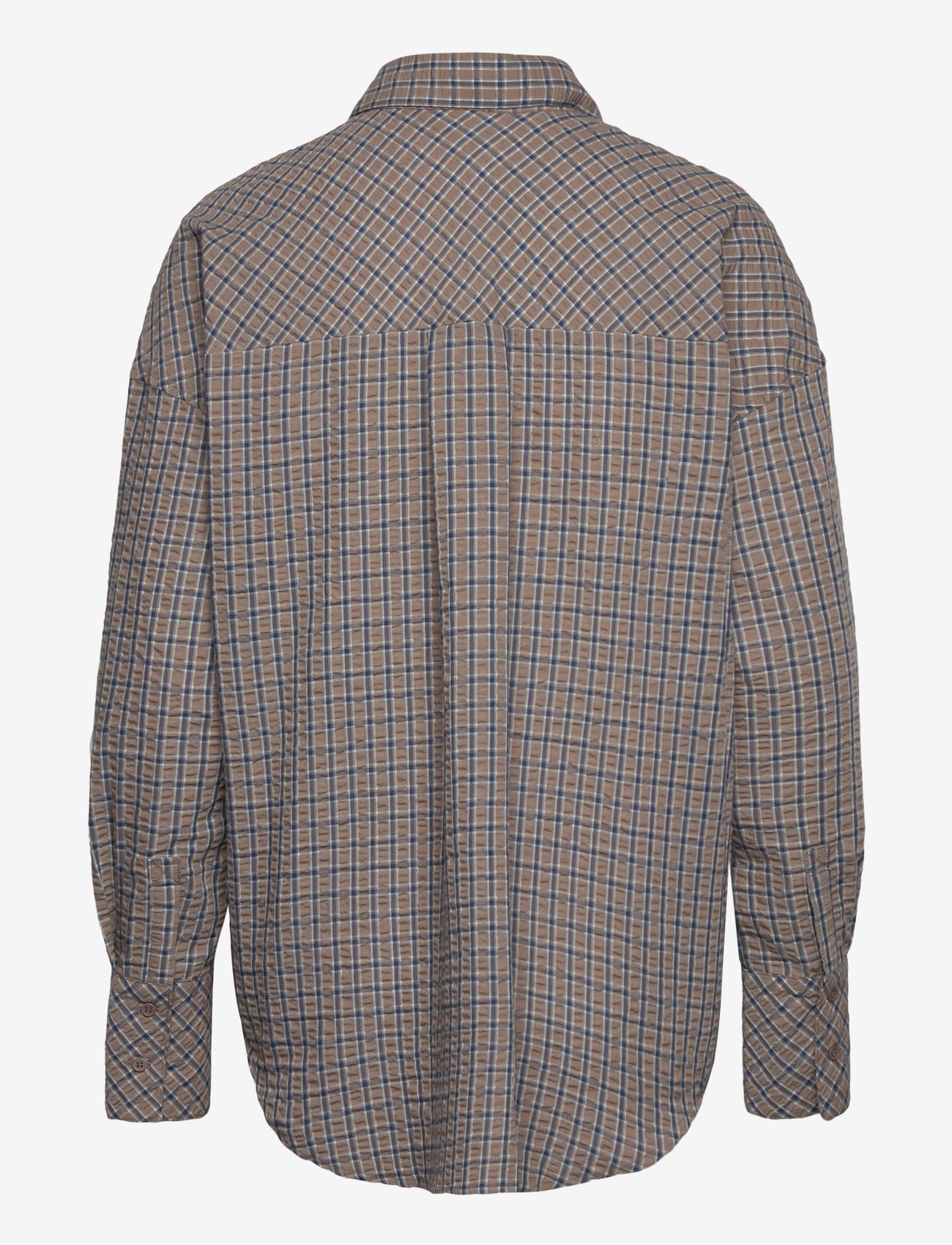 Coster Copenhagen - CC Heart GEMMA check loose shirt - langärmlige hemden - brown check - 2