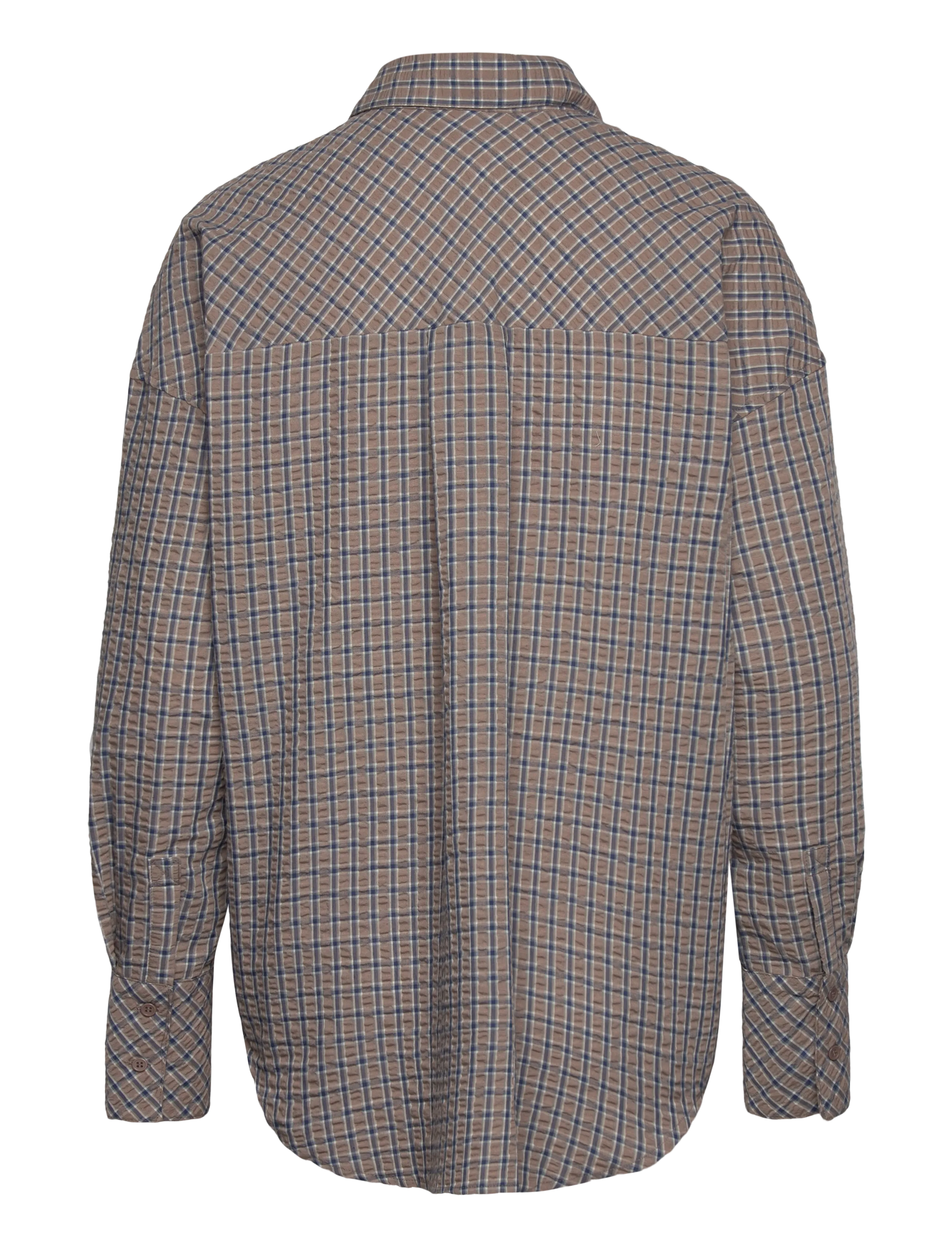 Coster Copenhagen - CC Heart GEMMA check loose shirt - marškiniai ilgomis rankovėmis - brown check - 2