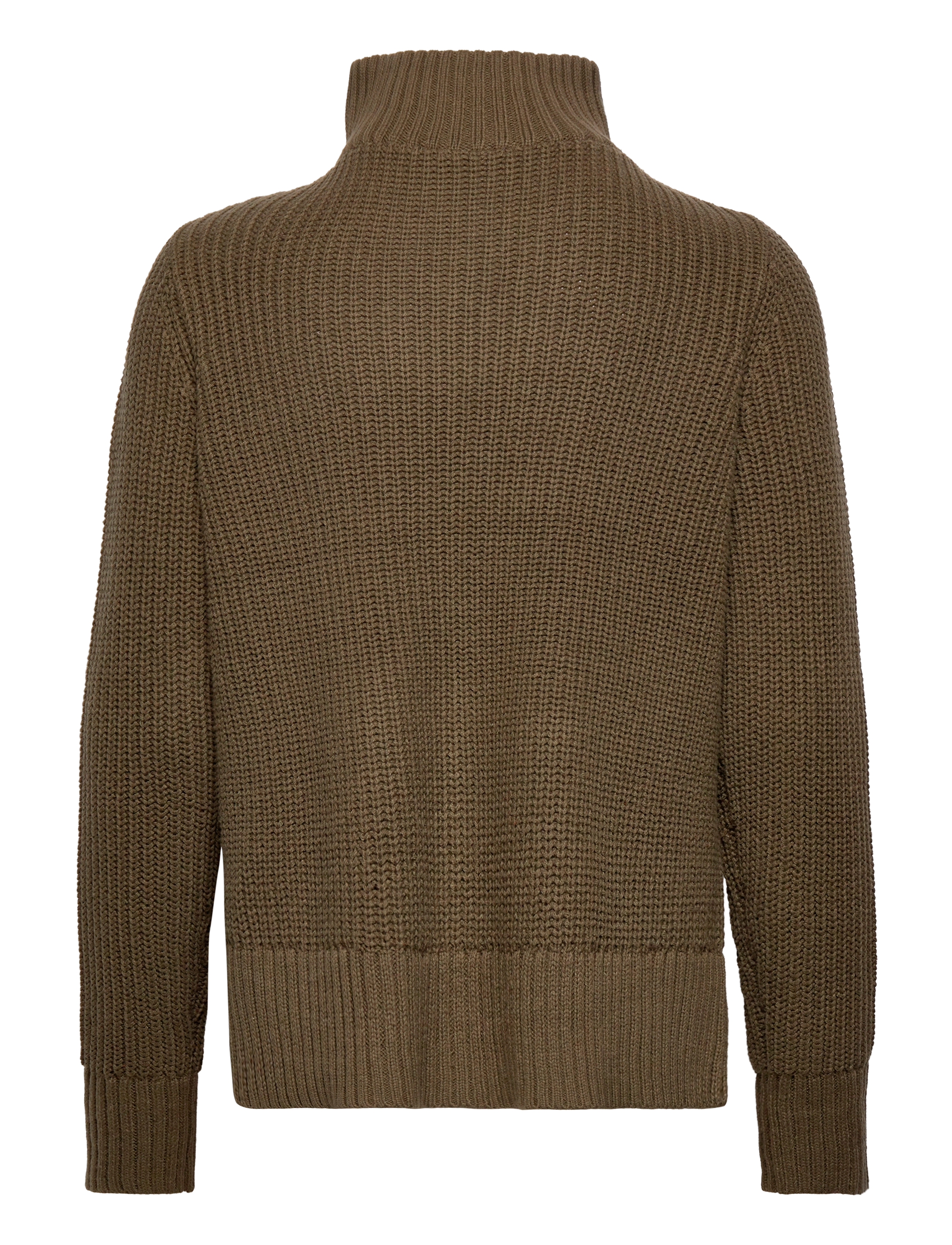 Coster Copenhagen - CC Heart AVERY zip knit sweater - army green - 1