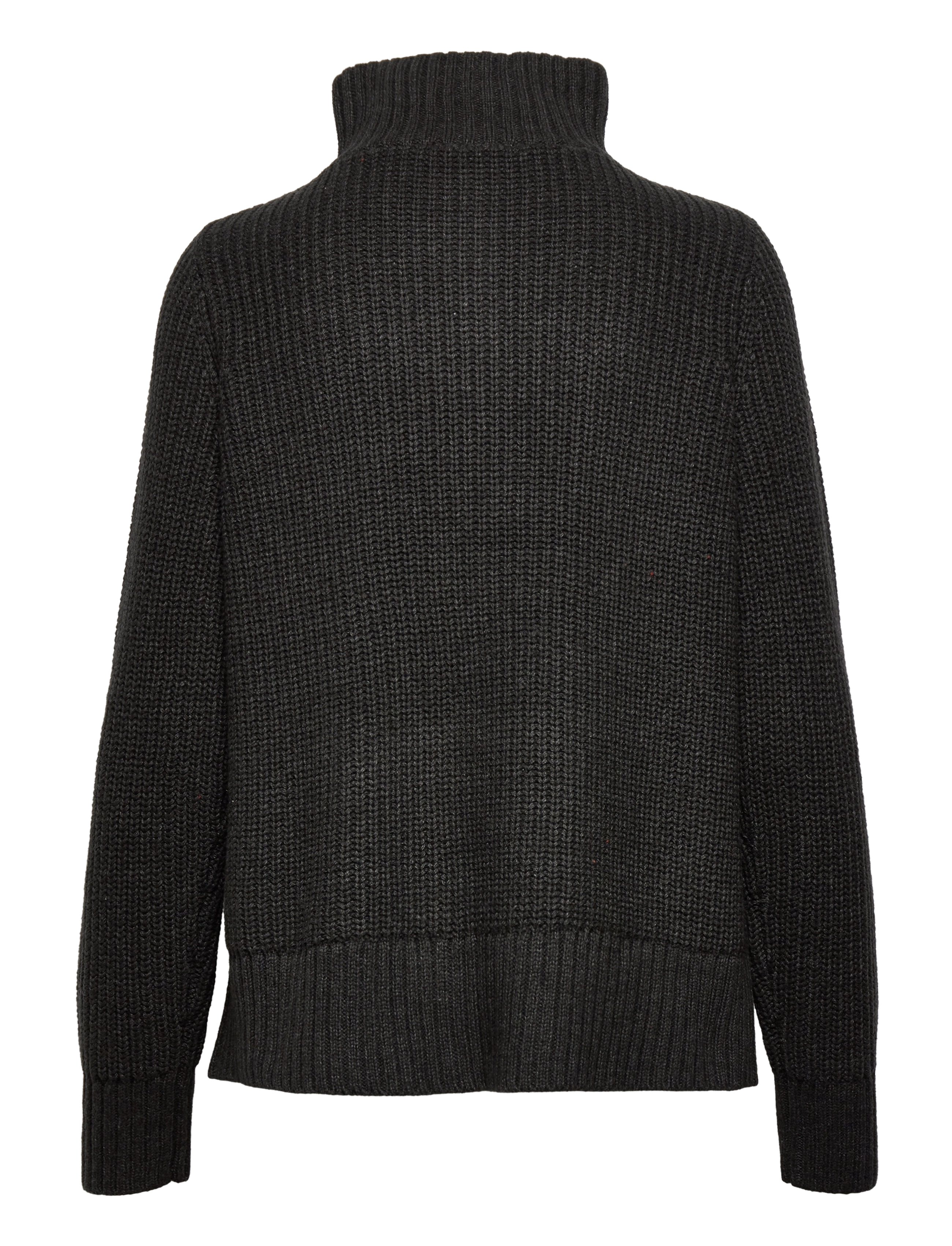Coster Copenhagen - CC Heart AVERY zip knit sweater - black melange - 1