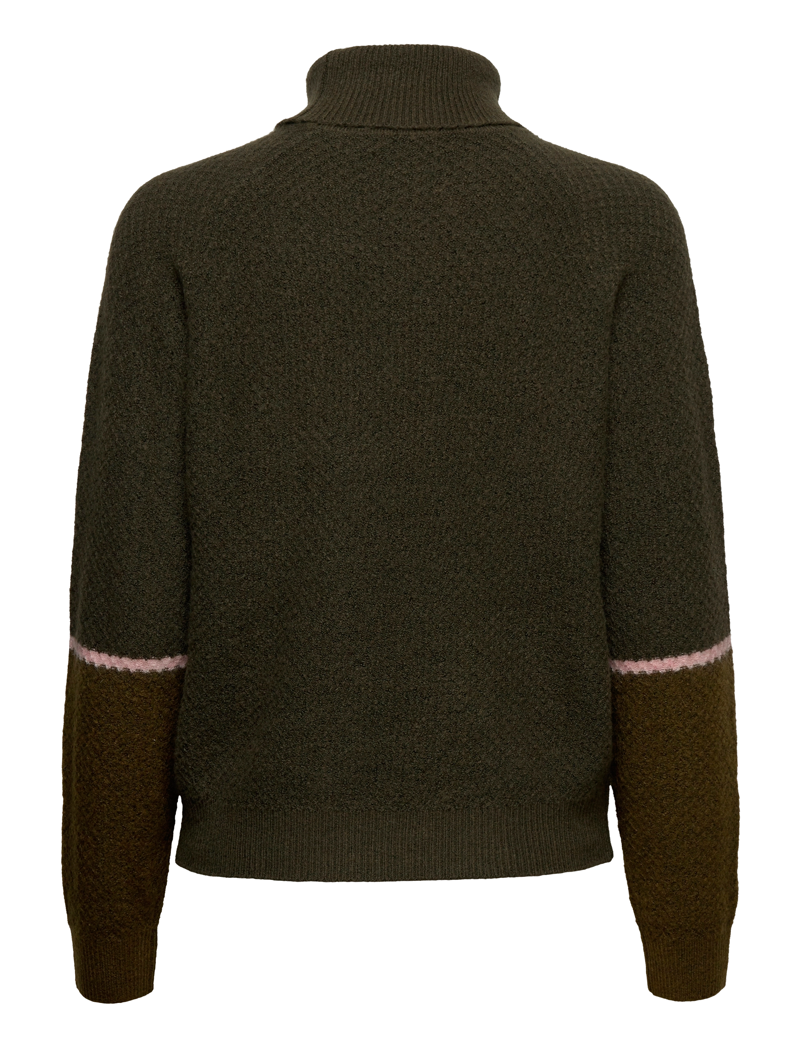 Coster Copenhagen - CC Heart ANNA diamond knit blouse, - army green - 1