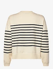 Coster Copenhagen - CC Heart COLLINS comfy stripe knit - džemperiai - creme/black stripe - 1