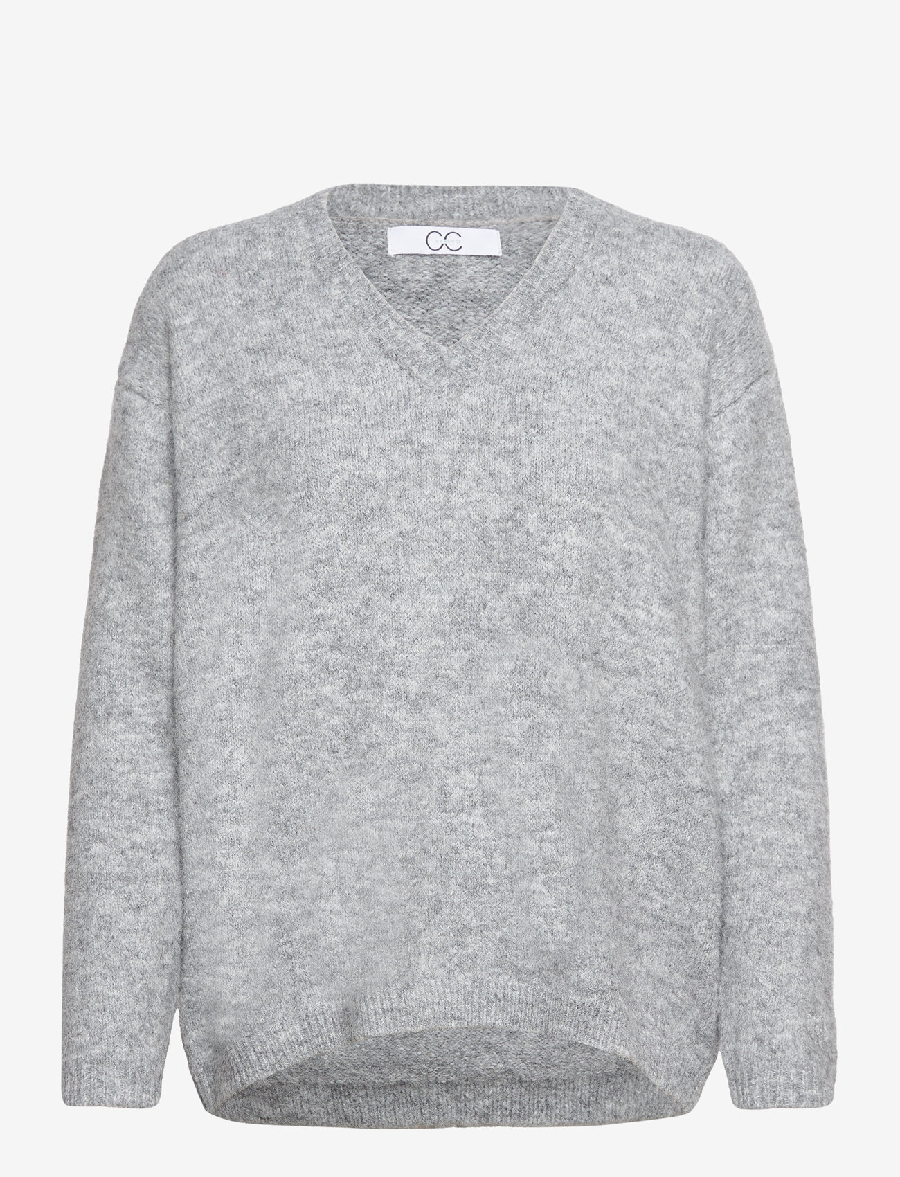 Coster Copenhagen - CC Heart AMELIA alpaca V-neck - light grey melange - 0