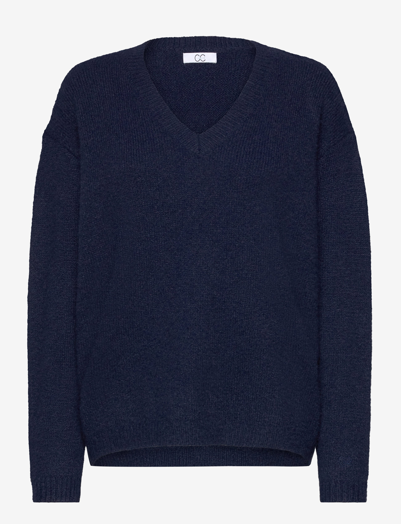 Coster Copenhagen - CC Heart AMELIA alpaca V-neck - sviitrid - navy - 0