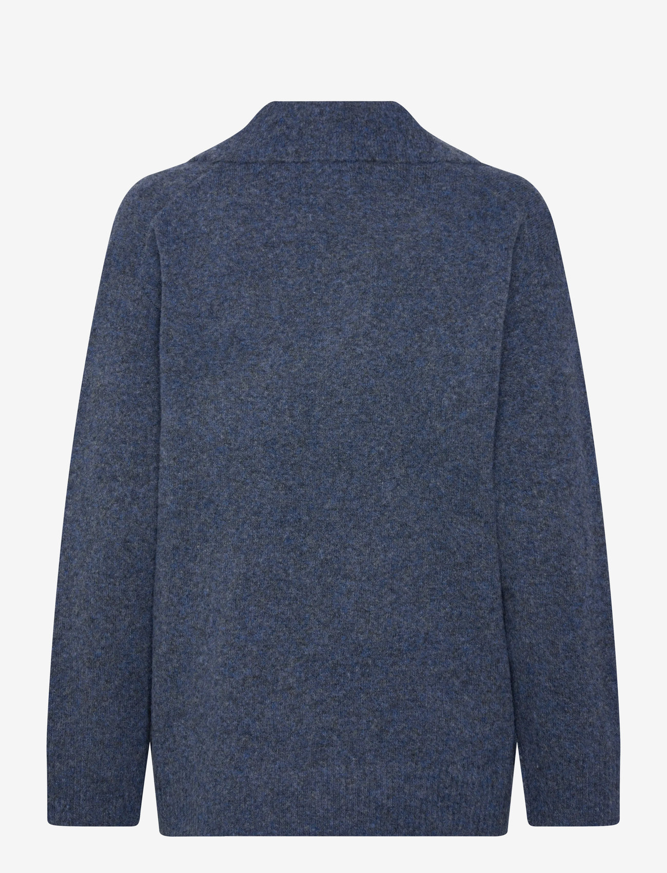 Coster Copenhagen - CC Heart EMERIE polo sweater - stickade tröjor - navy melange - 2