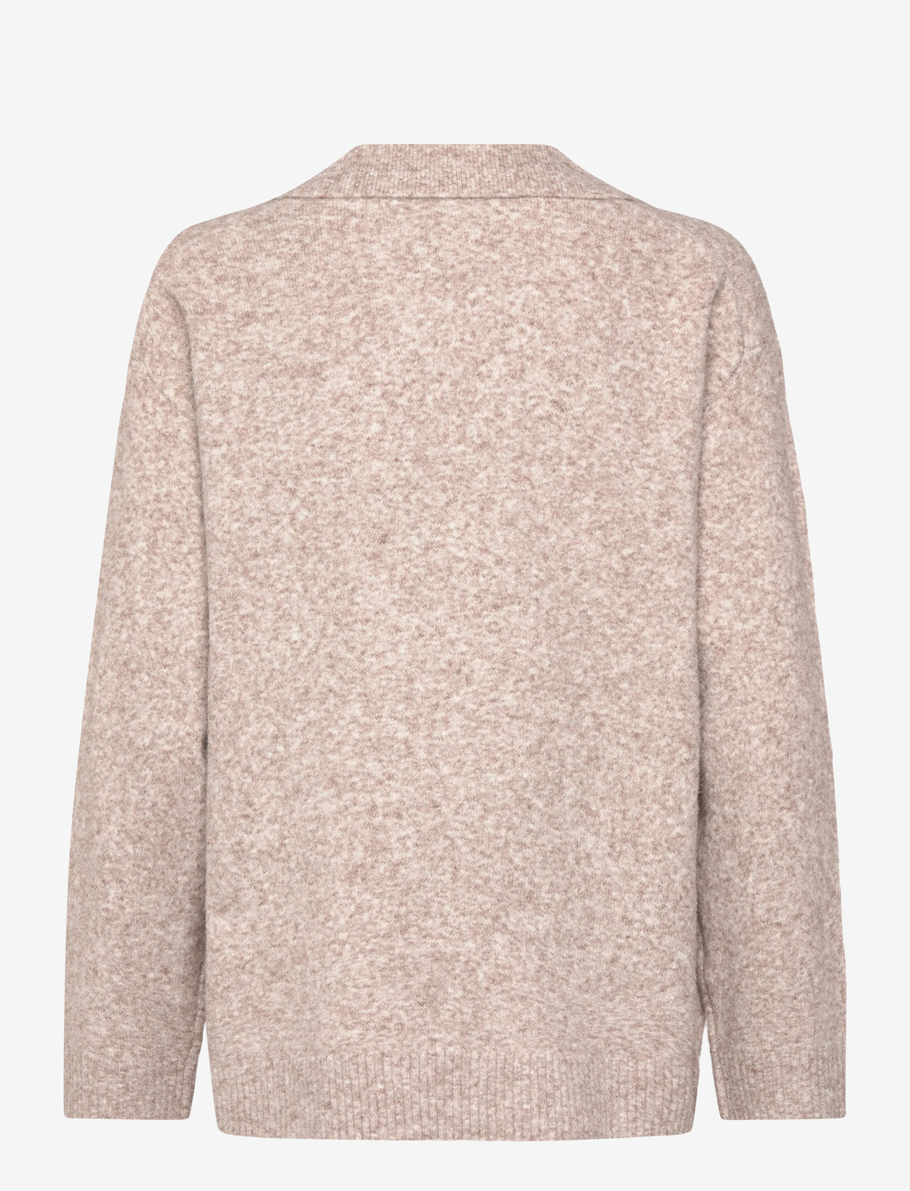 Coster Copenhagen - CC Heart EMERIE polo sweater - striktrøjer - sand melange - 2