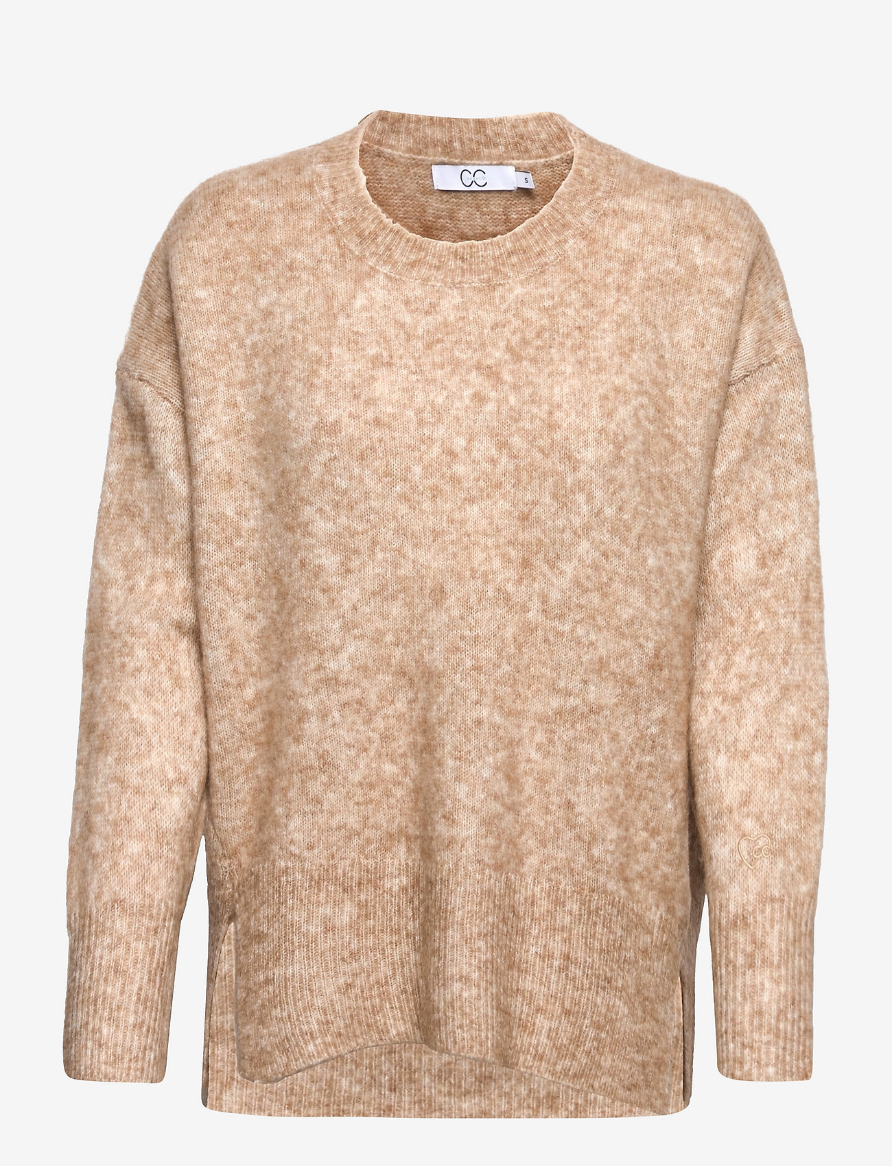 Coster Copenhagen - CC Heart alpaca sweater - hazel melange - 0